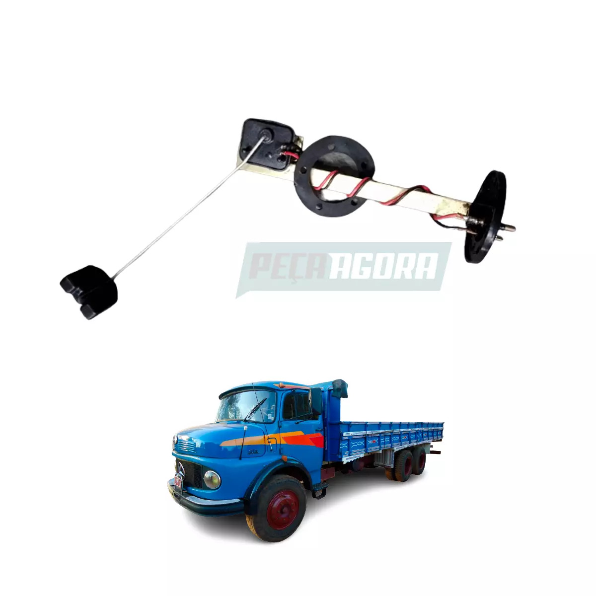 BOIA TANQUE GALVANIZADO 210/300LTS MERCEDES 1113 1313 1318 (3445427217)