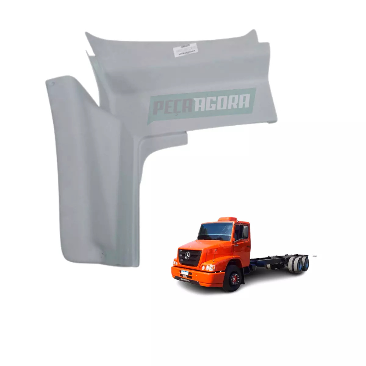 ACABAMENTO PARALAMA ESTRIBO ESQ MB 1618 1620 1622 FIBRA (6948800007-Q1425)