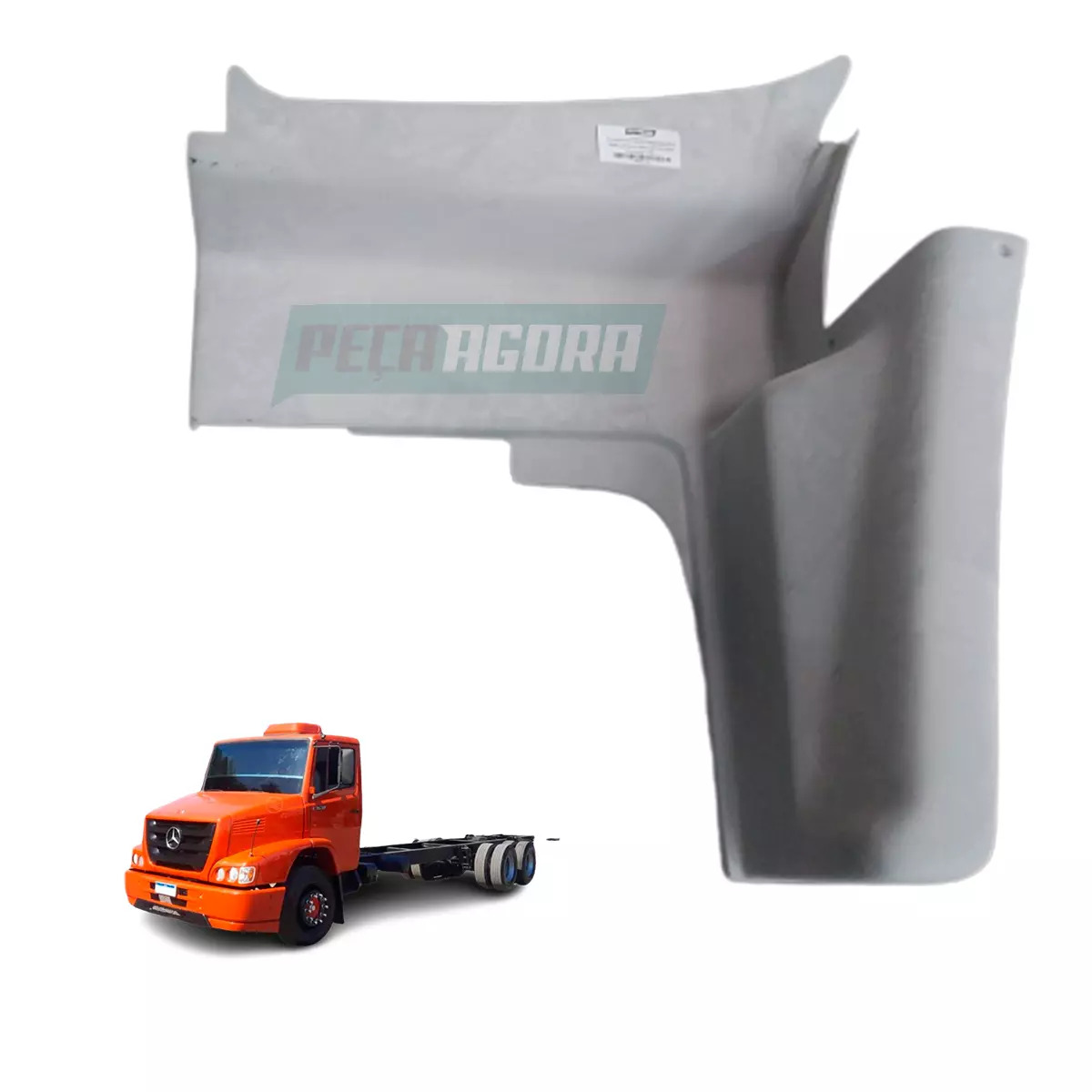 ACABAMENTO PARALAMA ESTRIBO DIR MB 1618 1620 1622 FIBRA (6948800107-Q1424)