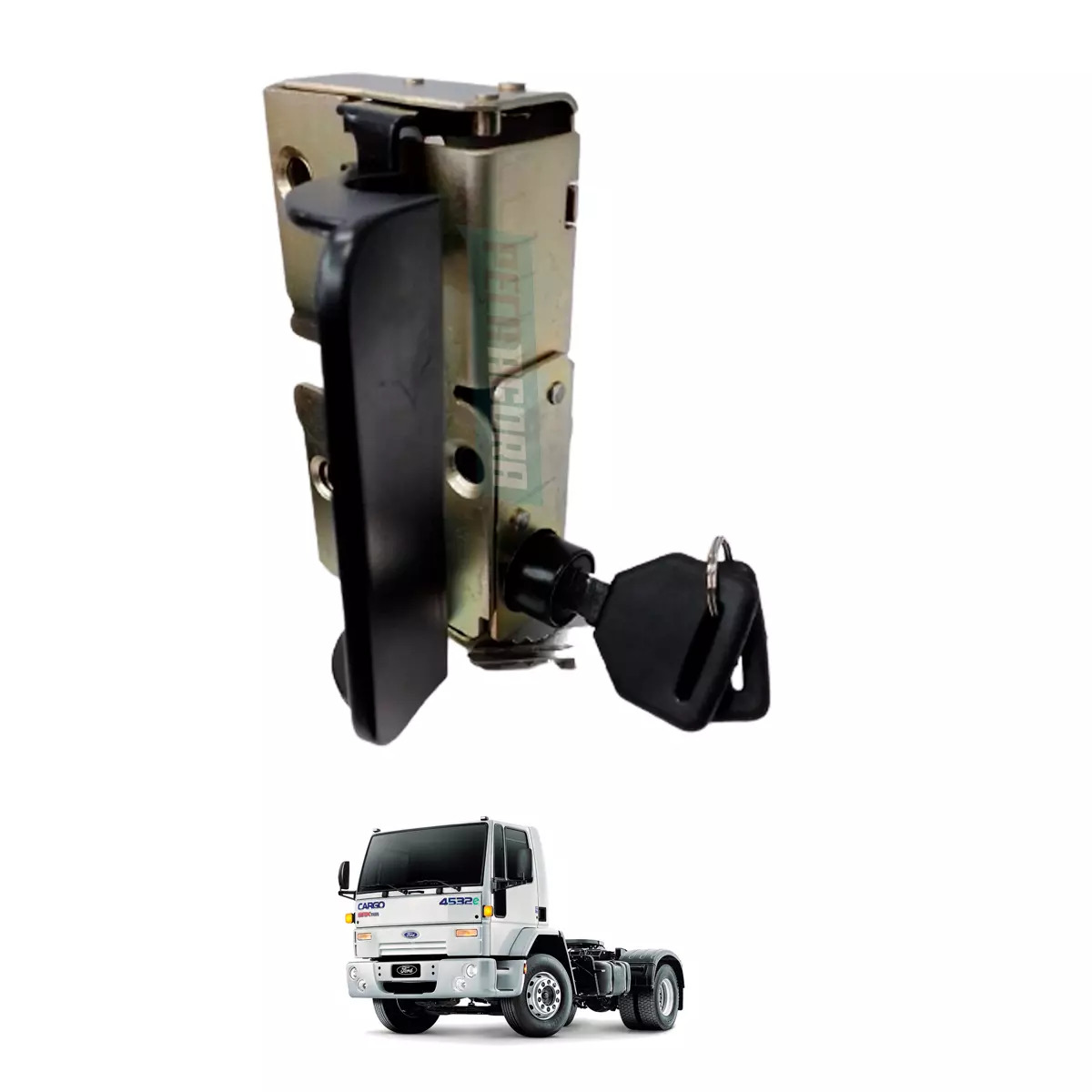 FECHADURA PORTA COMPLETA DIREITO FORD CARGO TODOS COM CHAVE (86HUE21812AA-30136)