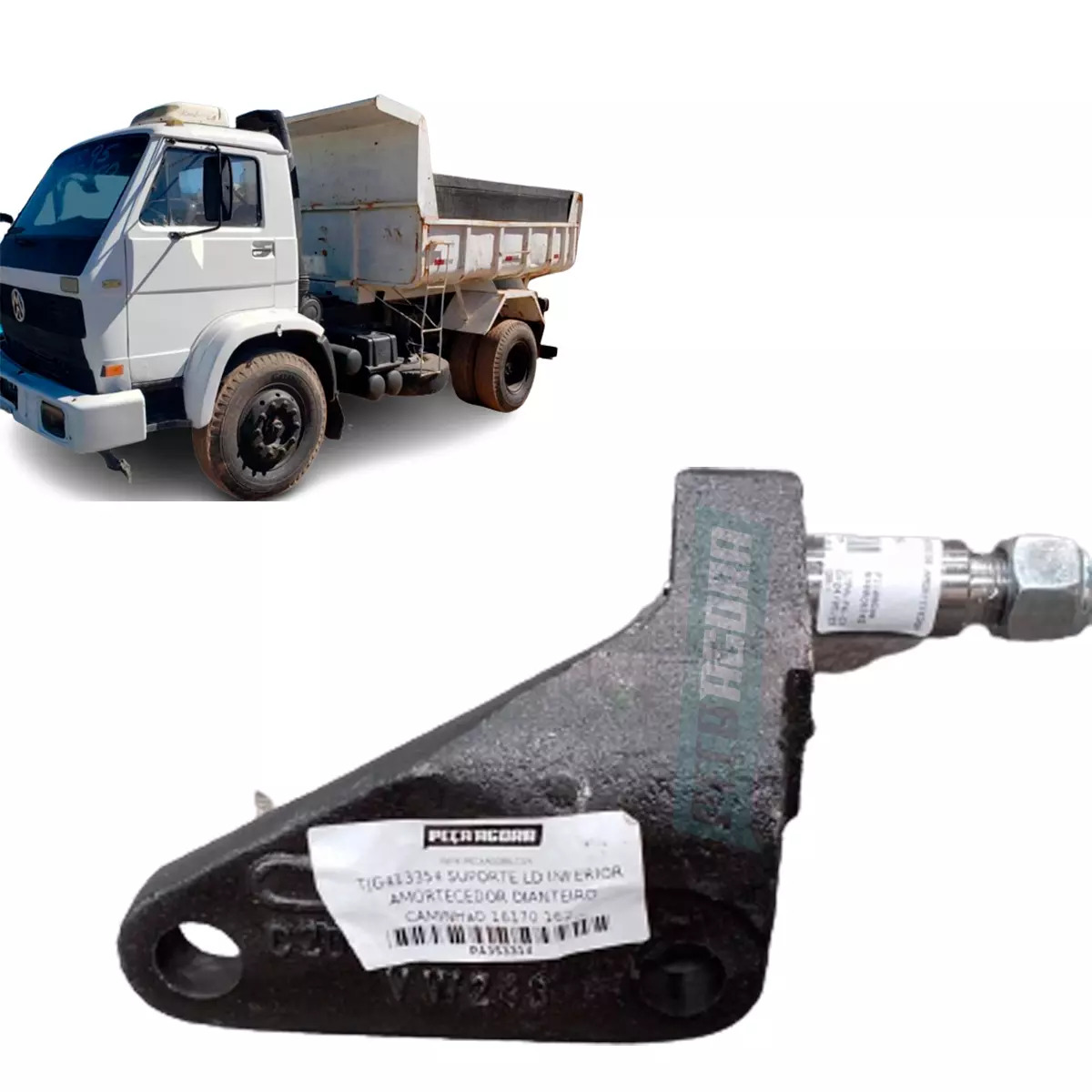 SUPORTE LD INFERIOR AMORTECEDOR DIANTEIRO CAMINHaO 16170 16220 24250 ONIBUS B161