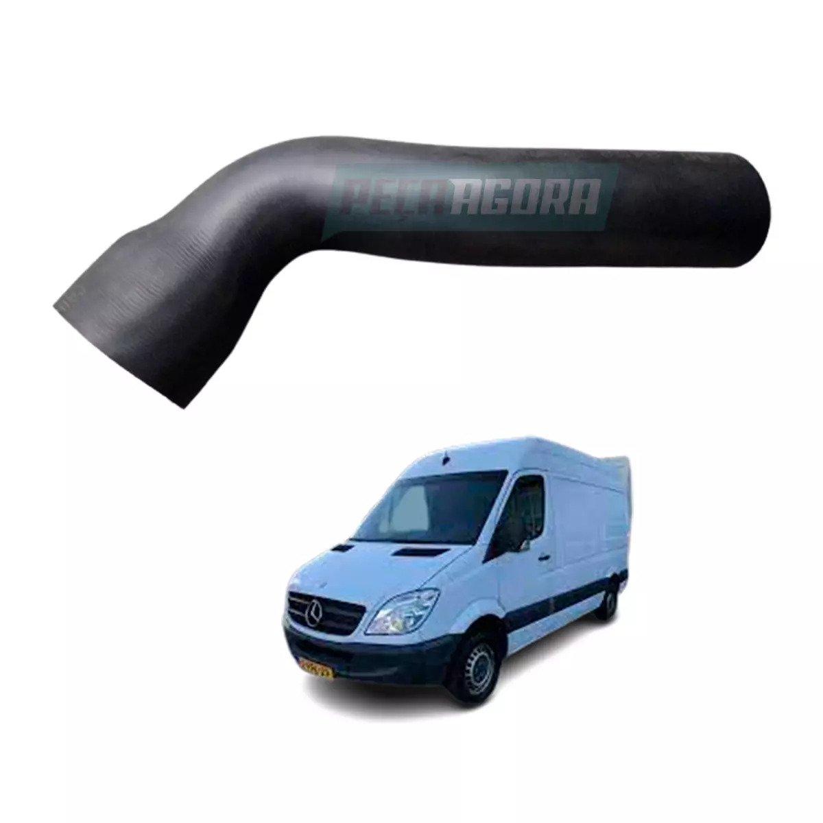 MANGUEIRA SILICONE INTERCOOLER MEDIA MERCEDES BENZ SPRINTER 311 CDI 313 CDI (901