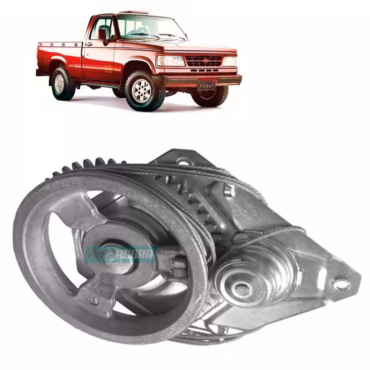 MAQUINA VIDRO MANUAL DIR GM A20 A40 C20 D20 C40 DE 85 A 90 2 PORTAS (94637552-R3