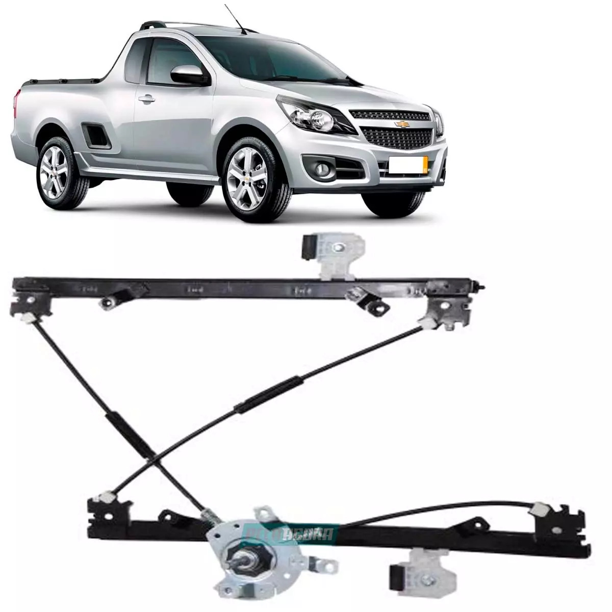 MAQUINA VIDRO MANUAL DIANTEIRA DIR AGILE 09 A 14 E MONTANA 11 EM DIANTE 4 PORTAS