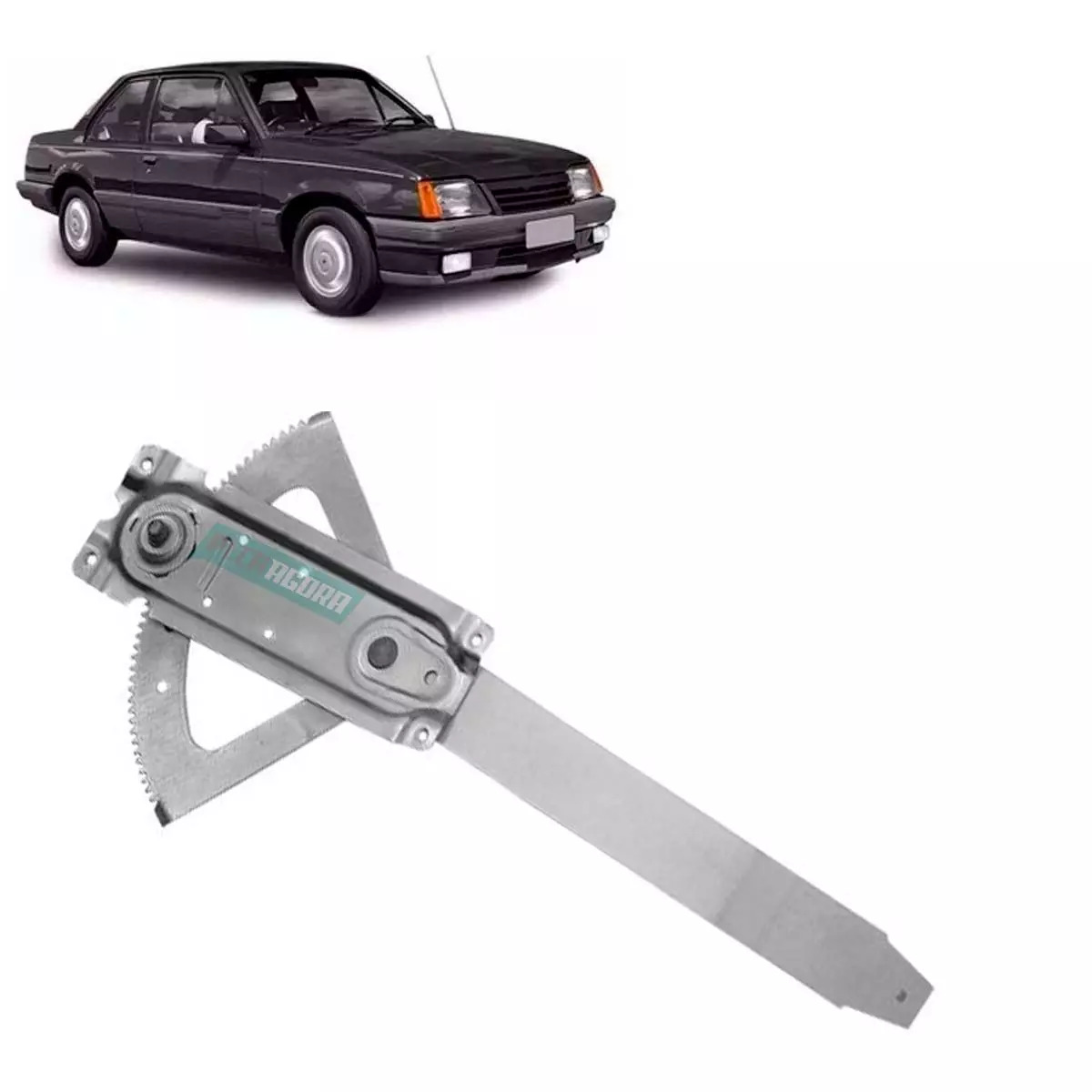MAQUINA VIDRO MANUAL DIR GM MONZA 82 A 83 CREMALHEIRA 2 PORTAS  (90035486-R3322D