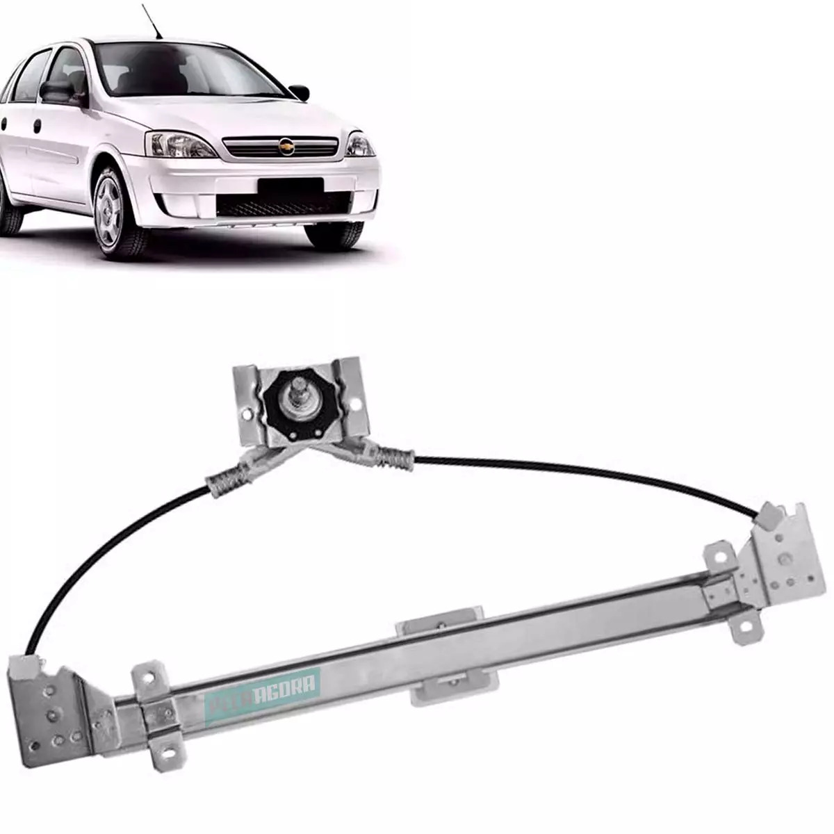 MAQUINA VIDRO MANUAL DIR TRASEIRA CORSA 02 A 12 4 PORTAS (9114706-R3389D)