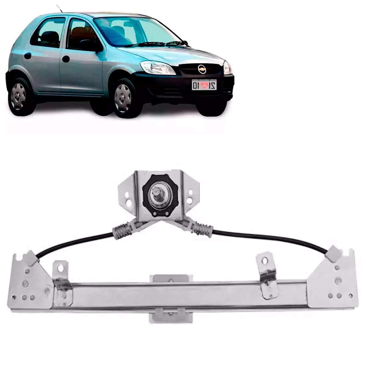 MAQUINA VIDRO MANUAL DIR TRASEIRA CELTA 02 A 06 4 PORTAS PINO ALTO (93372639-R33