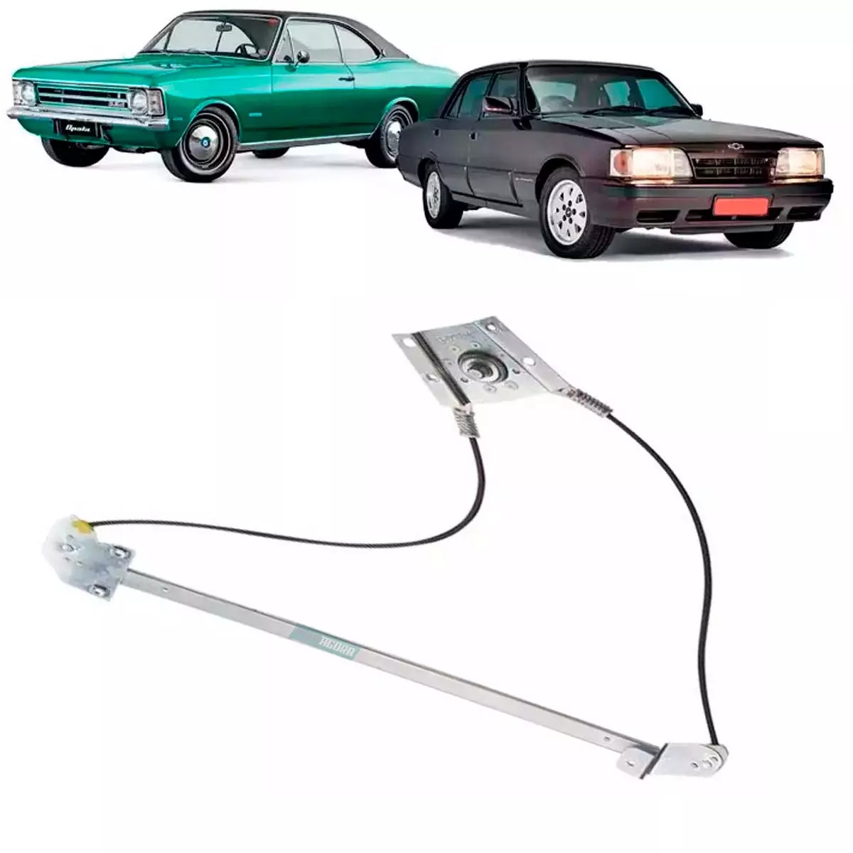 MAQUINA VIDRO MANUAL ESQ GM MONZA 83 A 96 2 PORTAS  (94649469-R3320E)