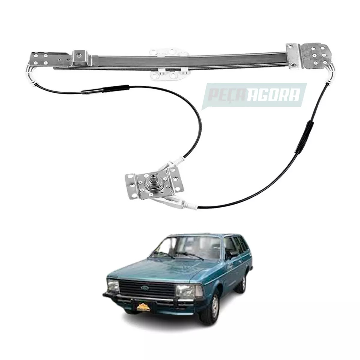 MAQUINA VIDRO MANUAL DIR BELINA II 1982 ATE 1991 CORCEL 1982 ATE 1986  DEL REY 1