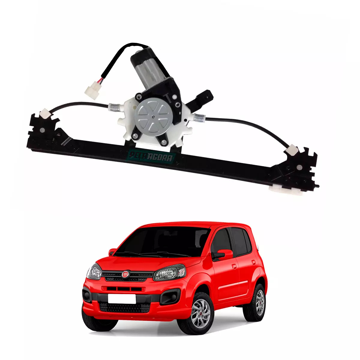 MAQUINA VIDRO ELETRICA DIANTEIRA ESQ COM MOTOR UNO 2010 EM DIANTE 4 PORTAS (5183