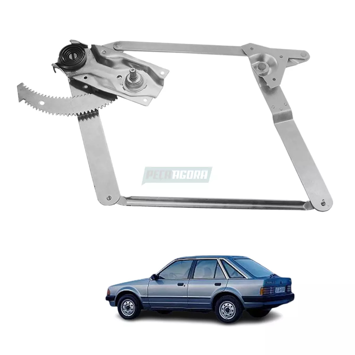 MAQUINA VIDRO MANUAL ESQUERDO PINO BAIXO ESCORT 83 A 86 (81ABA23201AE-R5210E4D)