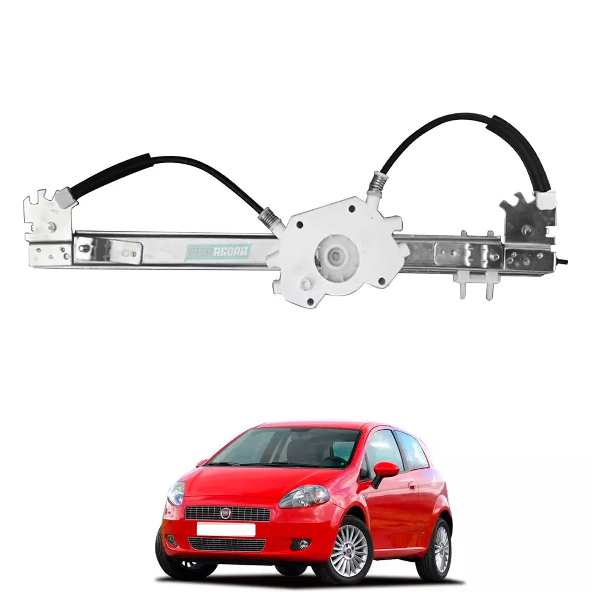 MAQUINA VIDRO ELETRICA DIANTEIRA SEM MOTOR PUNTO 07 A 17 LINEA 08 A 16 (V.517840