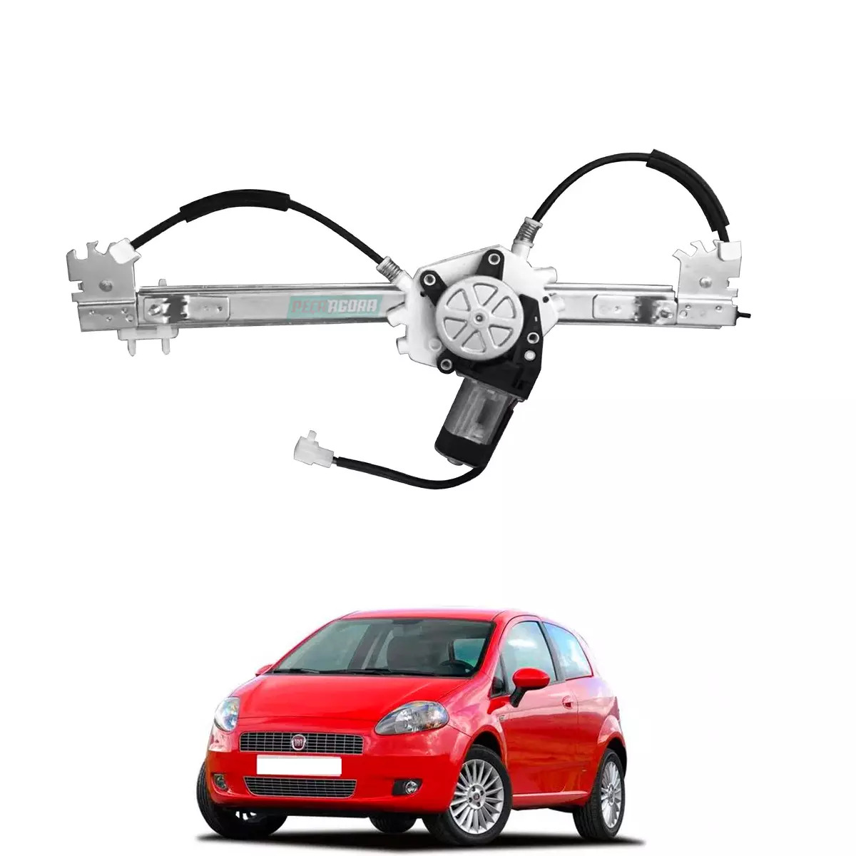 MAQUINA VIDRO ELETRICA DIANTEIRA ESQ COM MOTOR PUNTO 07 A 17 LINEA 08 A 16 (5178