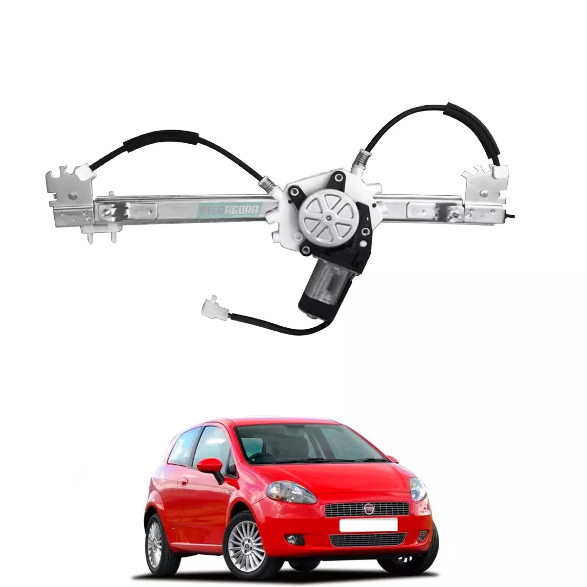 MAQUINA VIDRO ELETRICA DIANTEIRA DIR COM MOTOR PUNTO 07 A 17 LINEA 08 A 16 (5175