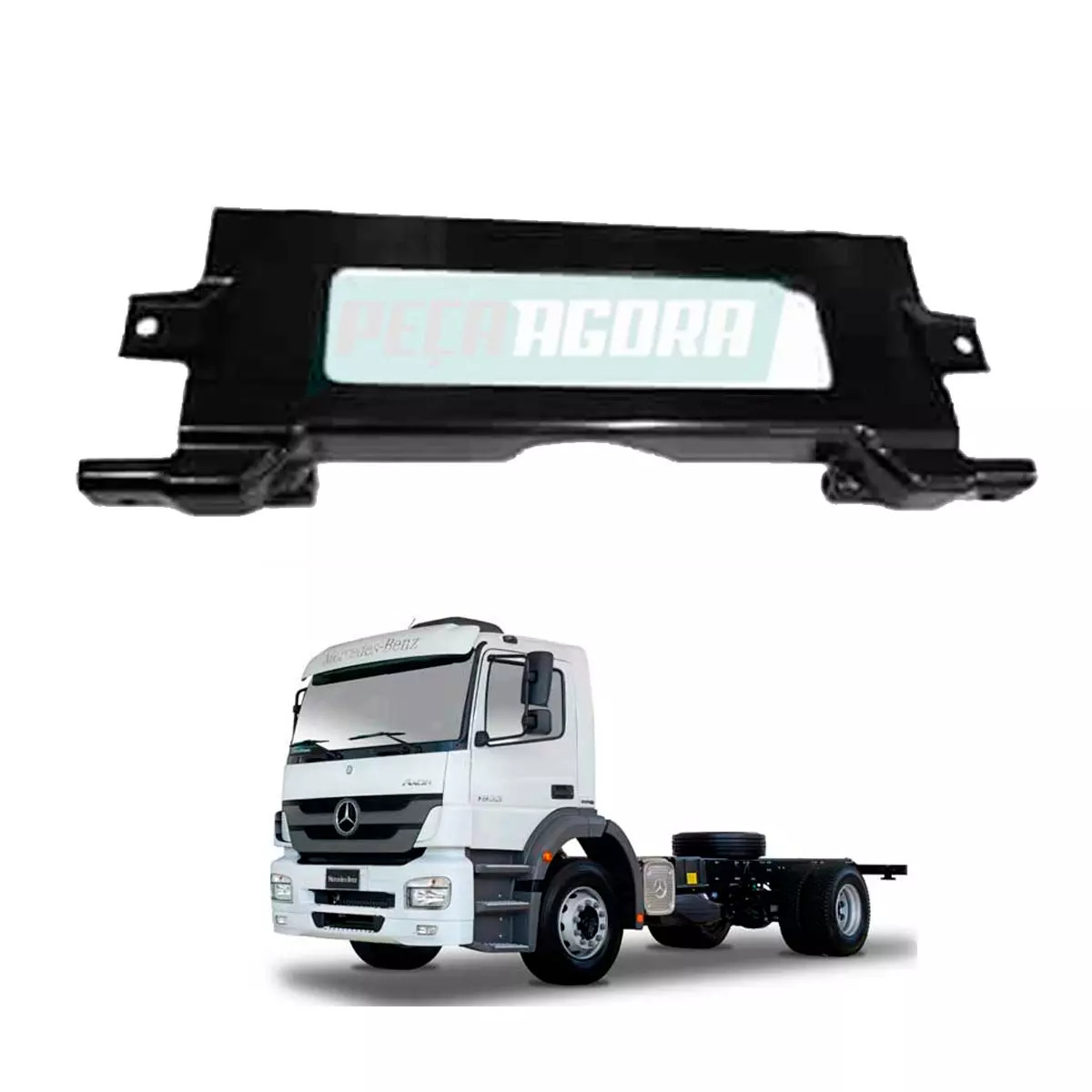 PARACHOQUE ATRAS DA PLACA CENTRO EM CIMA MB AXOR 1933 2035 2040 2044 2533 (94188