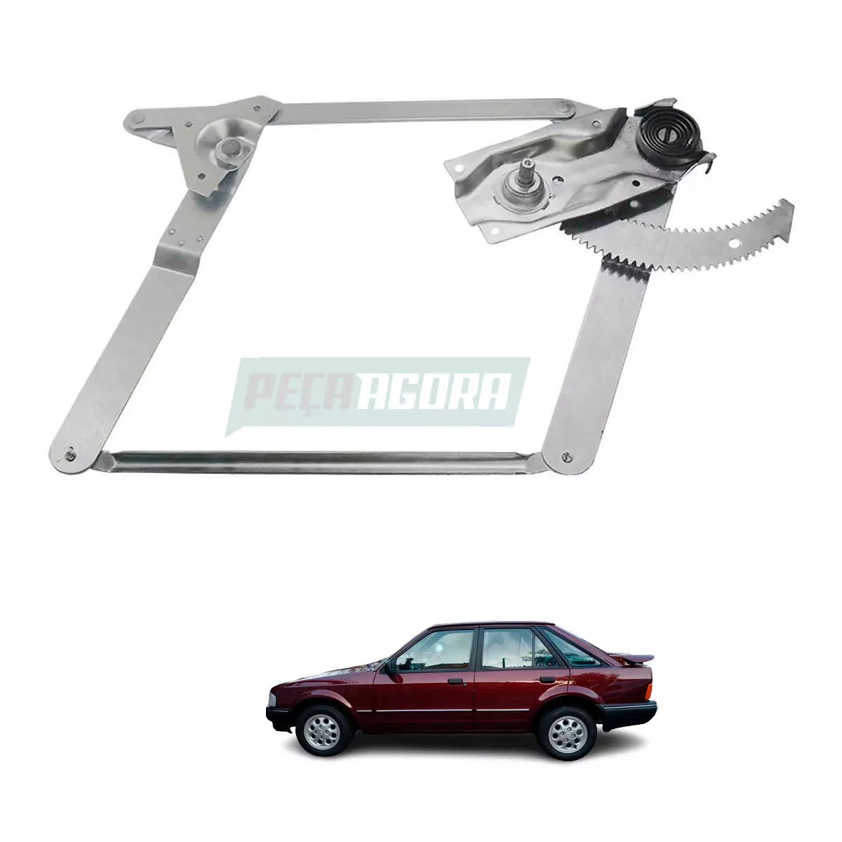 MAQUINA VIDRO MANUAL DIANTEIRA DIR PINO ALTO ESCORT GUARUJA 1991 ATE 1993 (86ABA