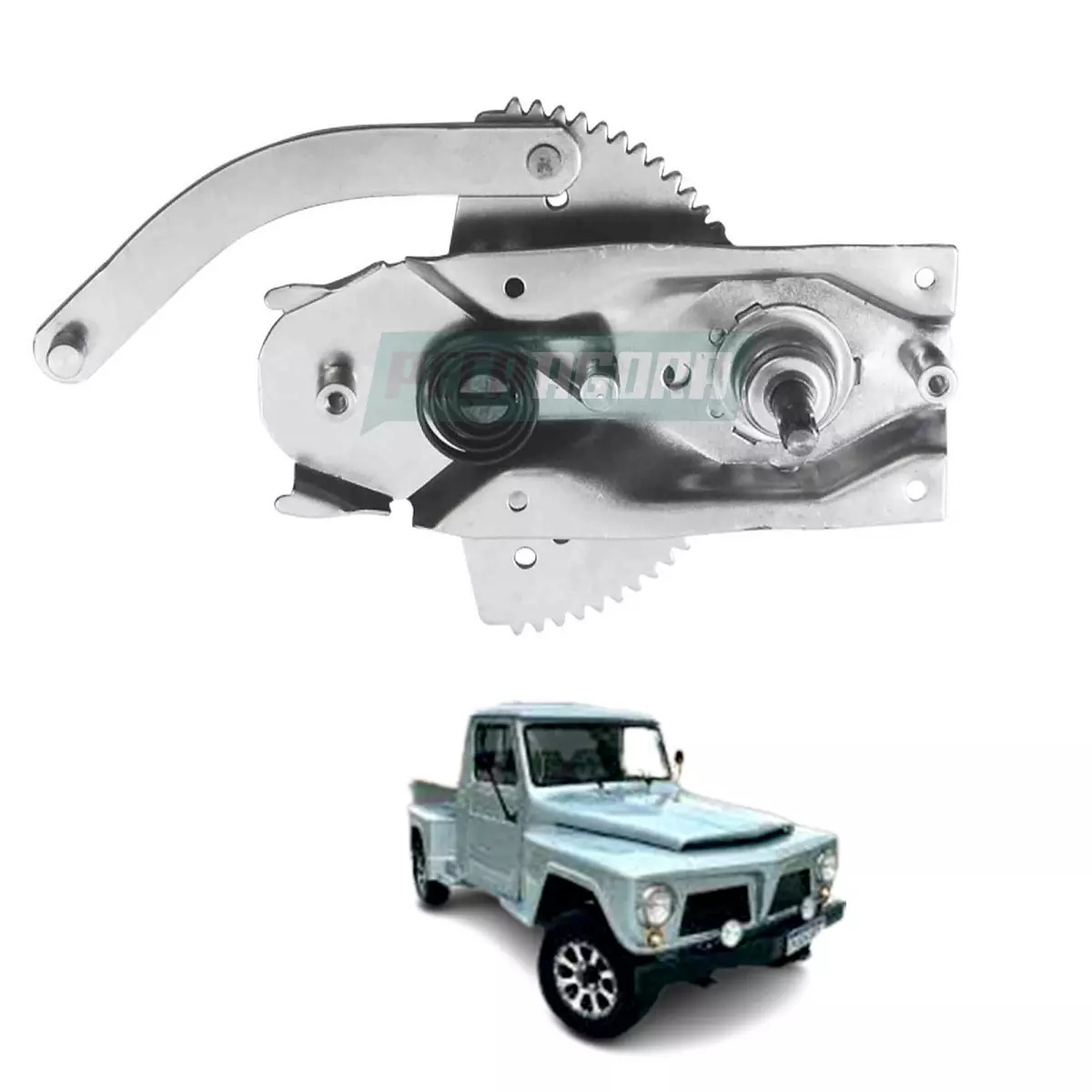 MAQUINA VIDRO MANUAL DIR F-75 1970 ATE 1982 RURAL WILLYS 1956 ATE 1977 (BD3B9823