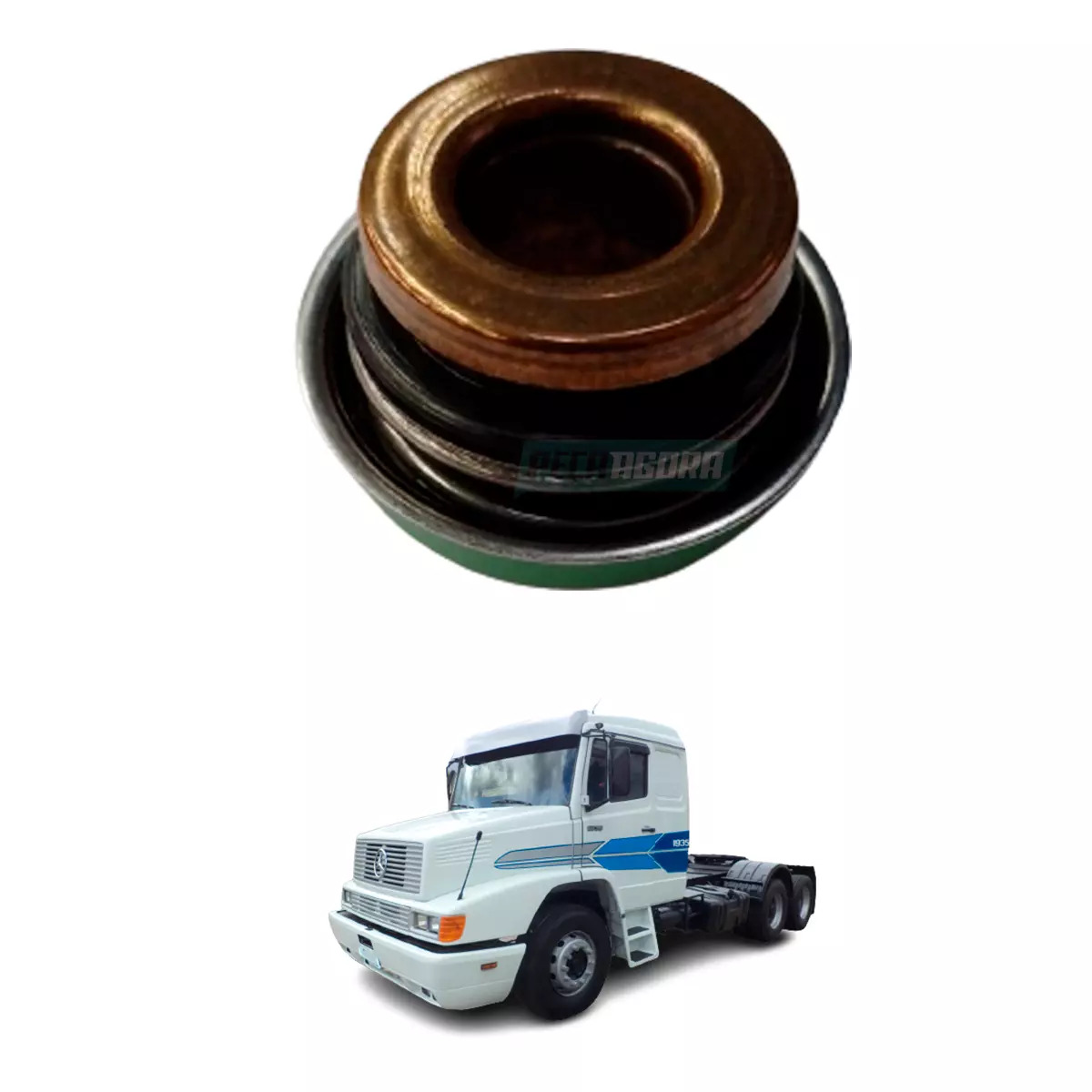 GAXETA BOMBA DAGUA INOX MB MERCEDES BENZ 1935 1941 2635​ OM447 OM449 (00120126