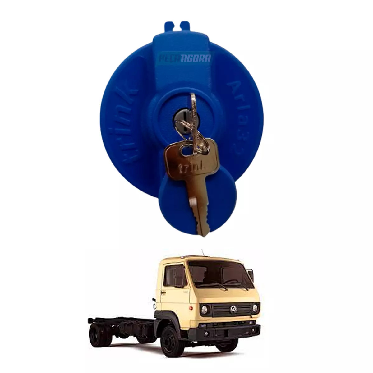 TAMPA TANQUE ARLA CAMINHAO VW WORKER DELIVERY CONSTELLATION COM CHAVE (2T2131980