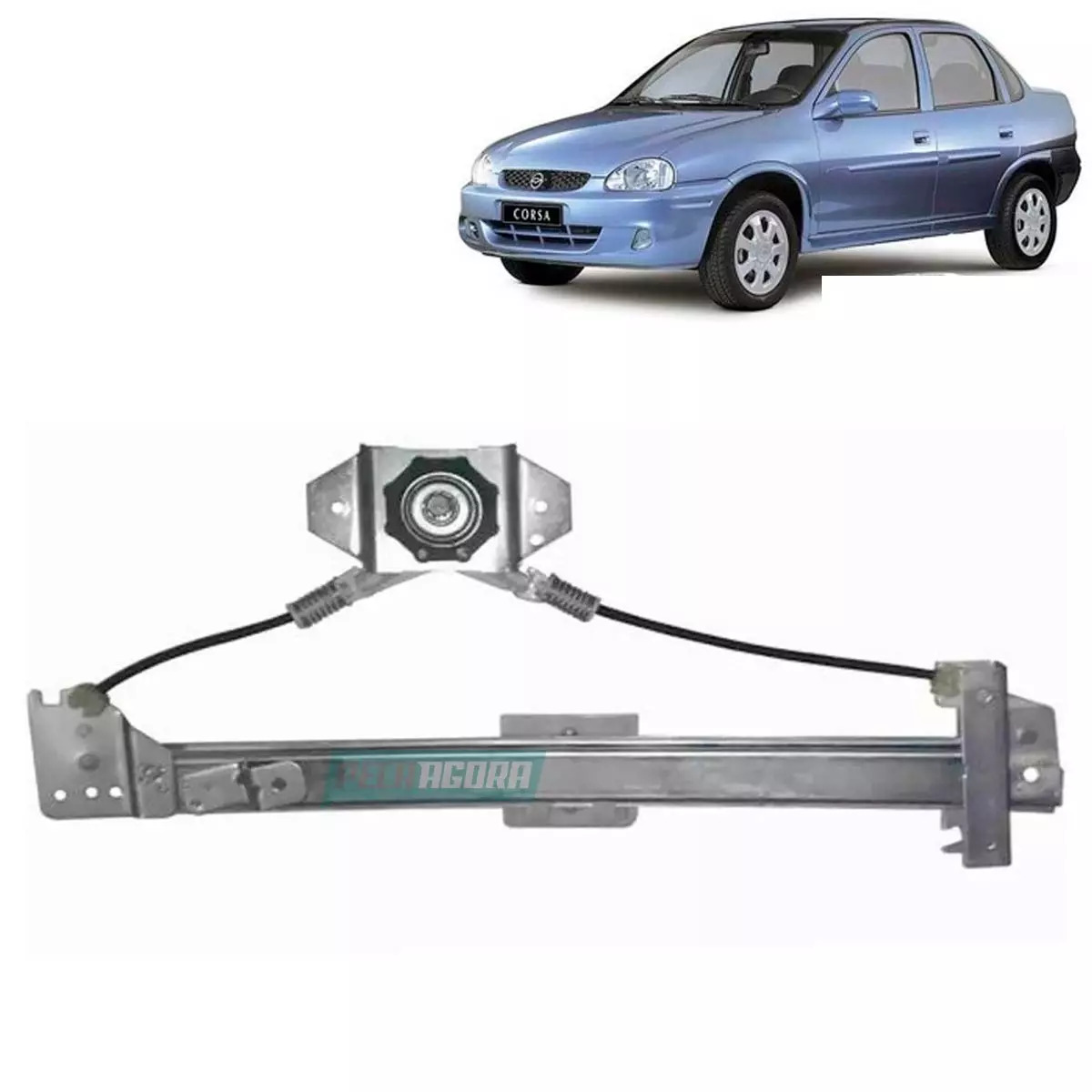 MAQUINA VIDRO MANUAL ESQ TRASEIRA CLASSIC 04 A 16 CORSA 95 A 01 (90389535-R3348E
