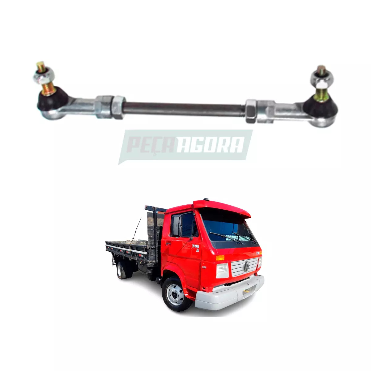 TIRANTE REGULAGEM ALAVANCA CAMBIOVW CAMINHAO 7100 ANO 87/00 8140 ANO 93/00 7110 