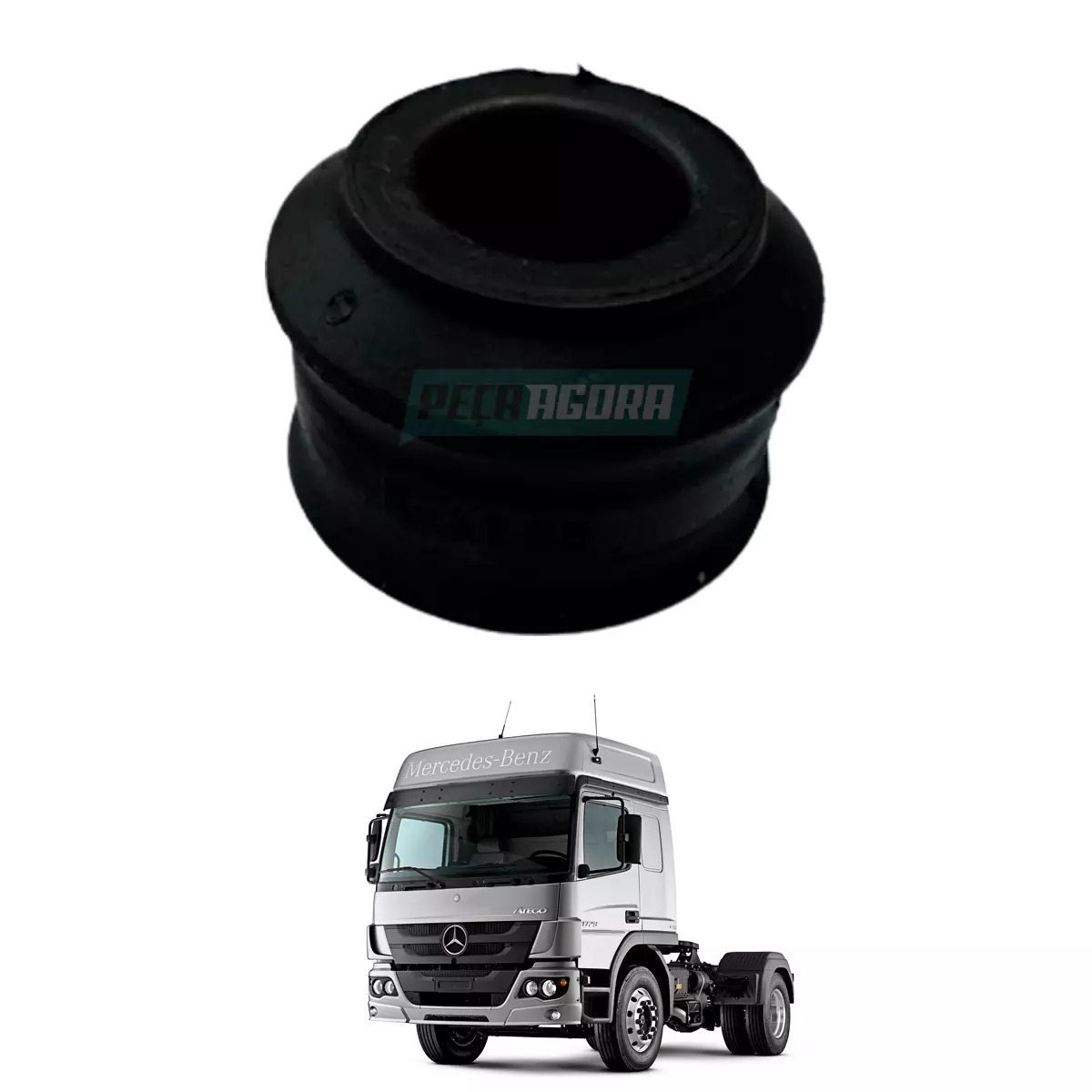 BUCHA BRACO BARRA ESTABILIZADORA DIANTEIRA MB ATEGO 22x40x50MM (9743280181_)