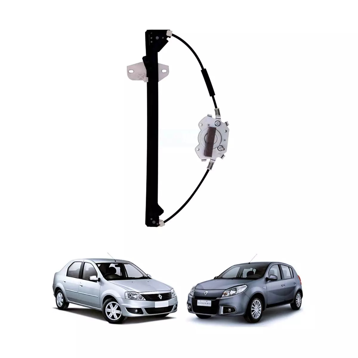 MAQUINA VIDRO ELETRICA DIANT ESQ SEM MOTOR MABUCHI LOGAN SANDERO 2013 DIANTE (80