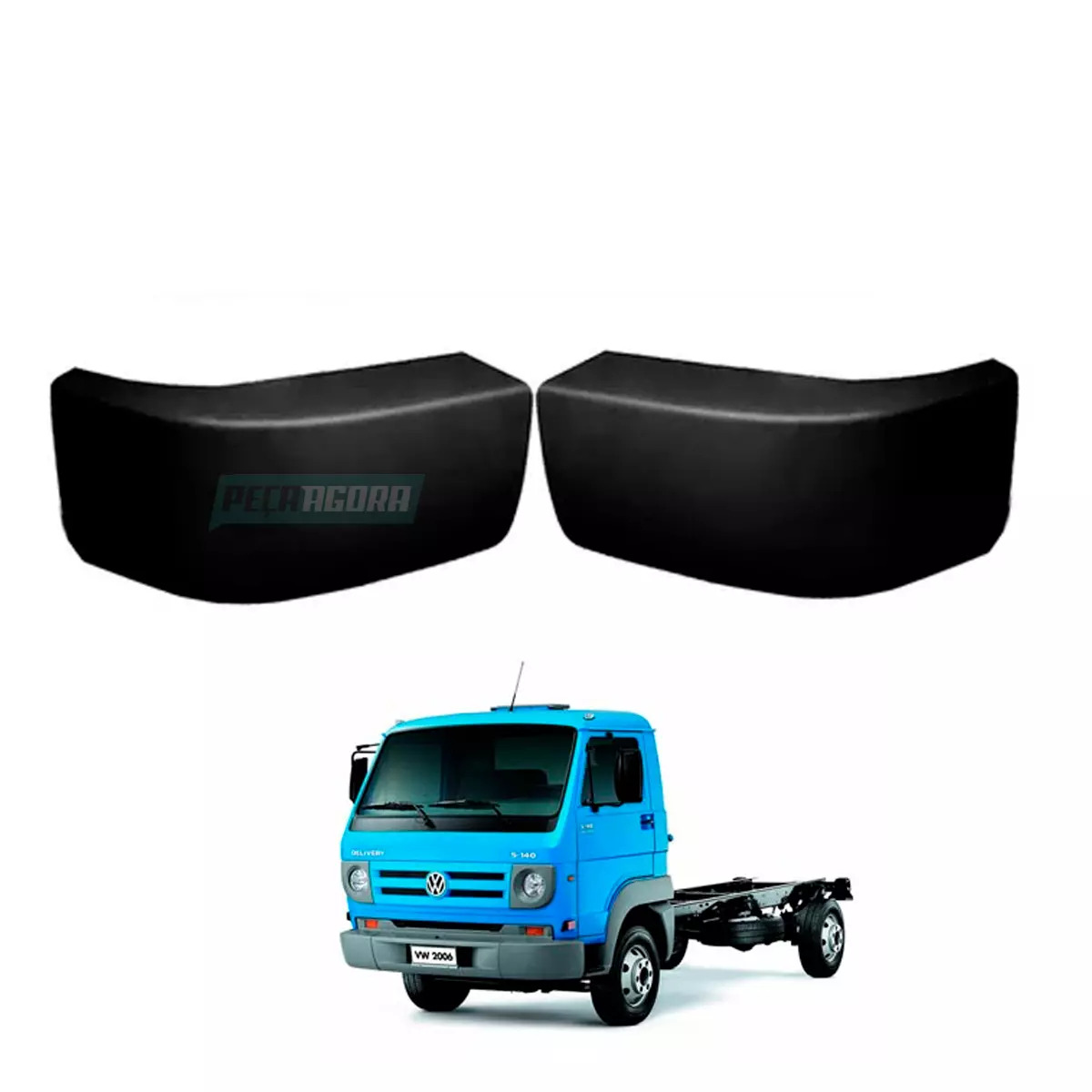 PAR PONTEIRA PARACHOQUE VW DELIVERY 5140 8150 8150E 9150E 2006 A 2011 PLASTICO (