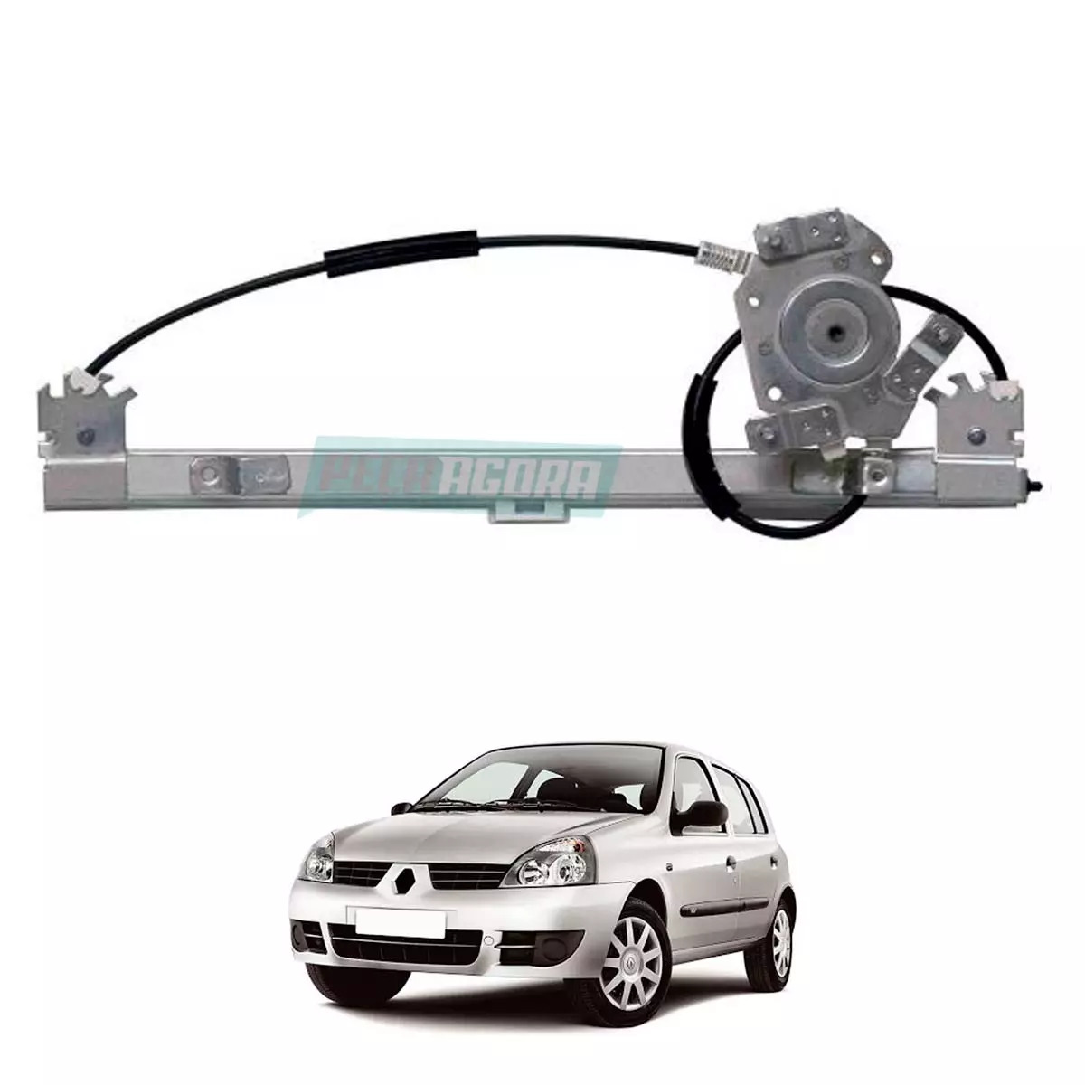 MAQUINA VIDRO ELETRICA ESQ SEM MOTOR MABUCHI CLIO 1999 A 2016 (7700842247-R7500E