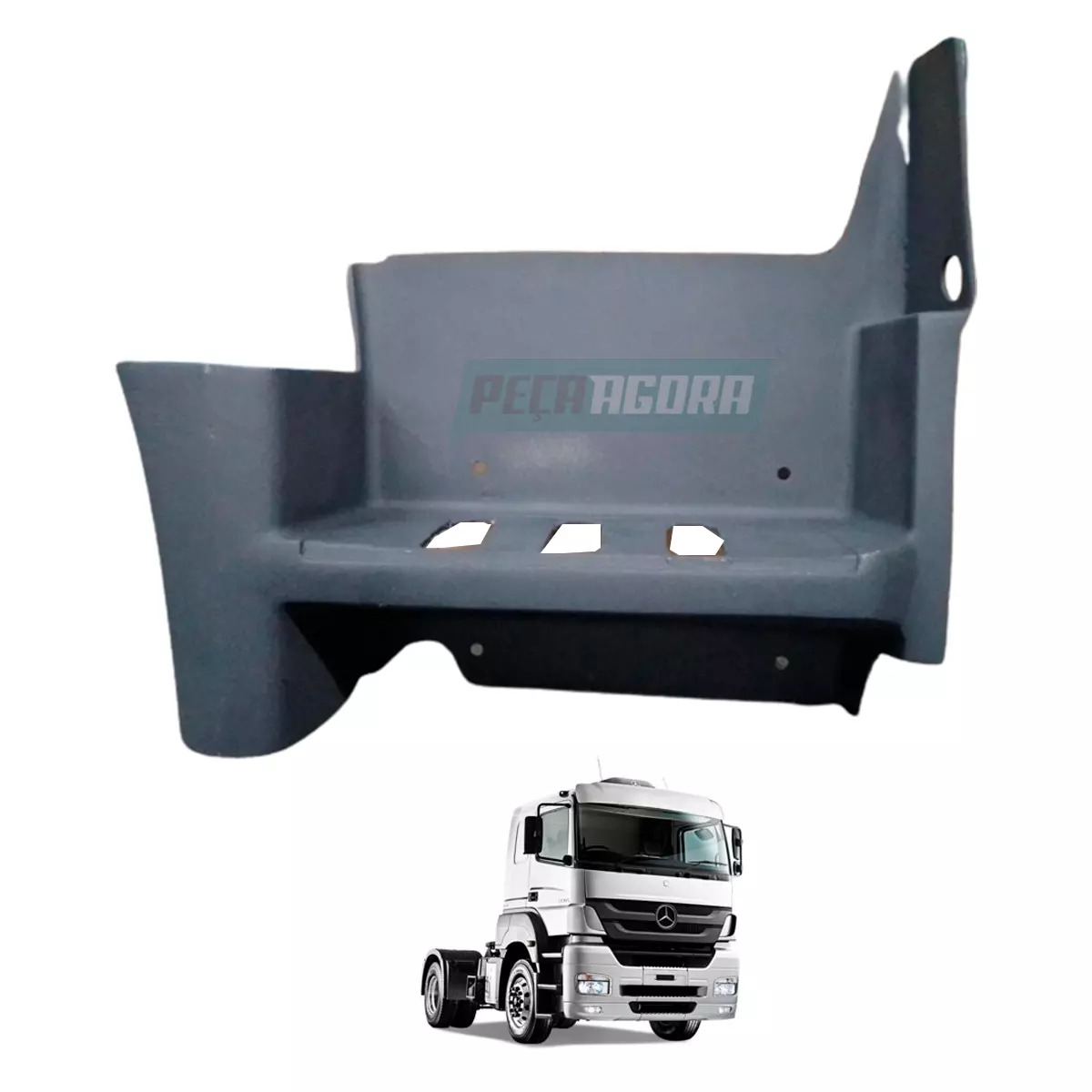 ESTRIBO INFERIOR 1 DEGRAU DIREITO MB AXOR 3340 3344 4140 4144 - 2013... (9586603