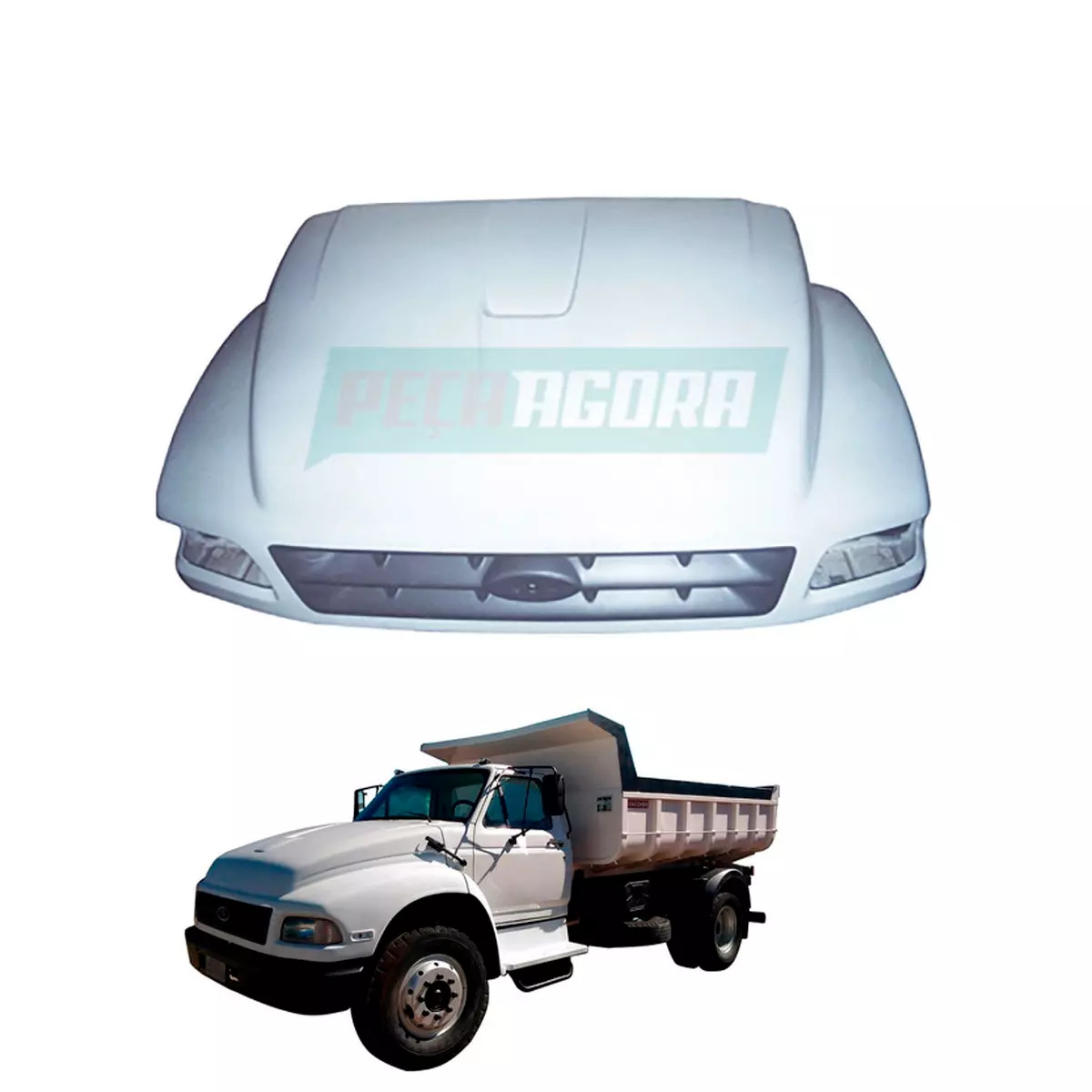 CAPO FRONTAL MOTOR FORD F12000 F14000 1993 A 1998 SAPAO FIBRA (T75823005)