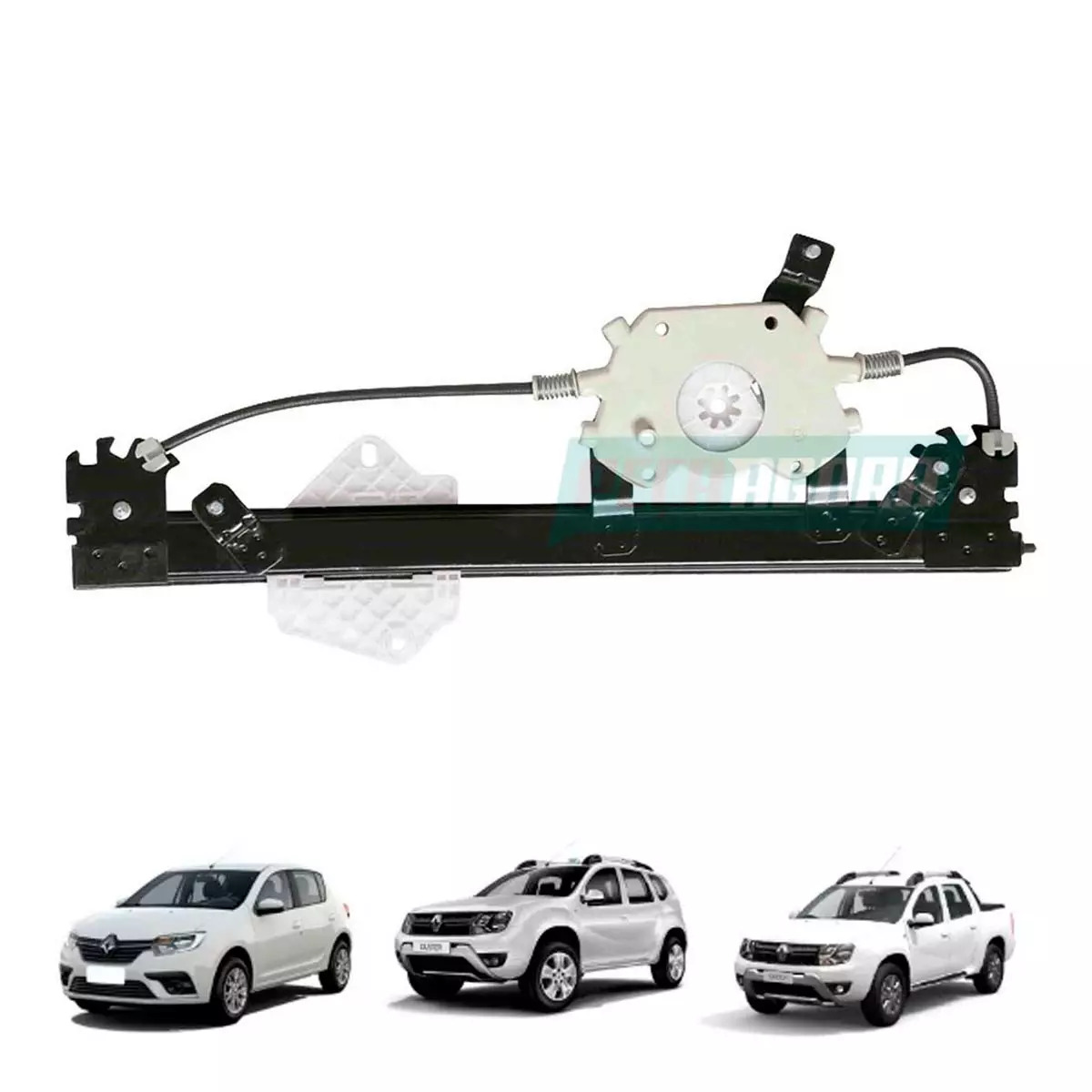 MAQUINA VIDRO ELETRICA TRAS ESQ SEM MOTOR MABUCHI SANDERO 2007 A 2014 DUSTER 201