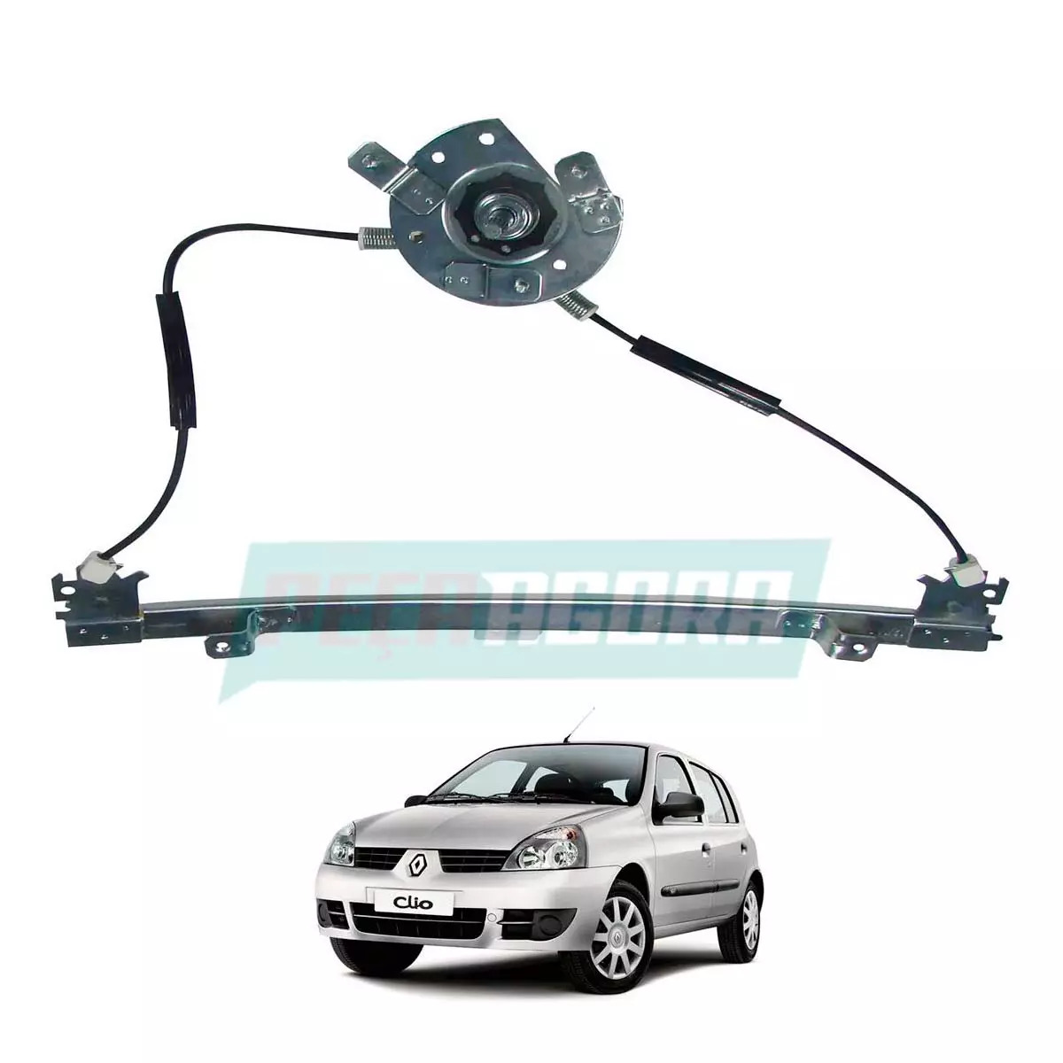 MAQUINA VIDRO MANUAL ESQ CLIO 2 PORTAS 1999 ATE 2016 (7700842245-R7494E)