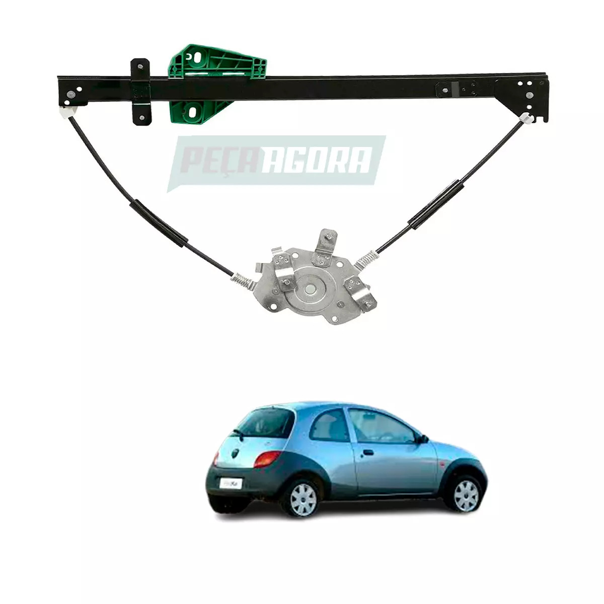 MAQUINA VIDRO ELETRICA DIR SEM MOTOR MABUCHI 8 DENTES KA 1997 ATE 2007 (97KGB232