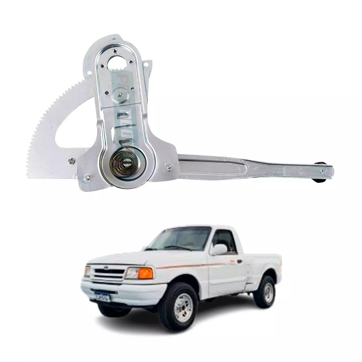 MAQUINA VIDRO ELETRICA DIANTEIRA ESQ SEM MOTOR MABUCHI 8 DENTES RANGER 1994 ATE 