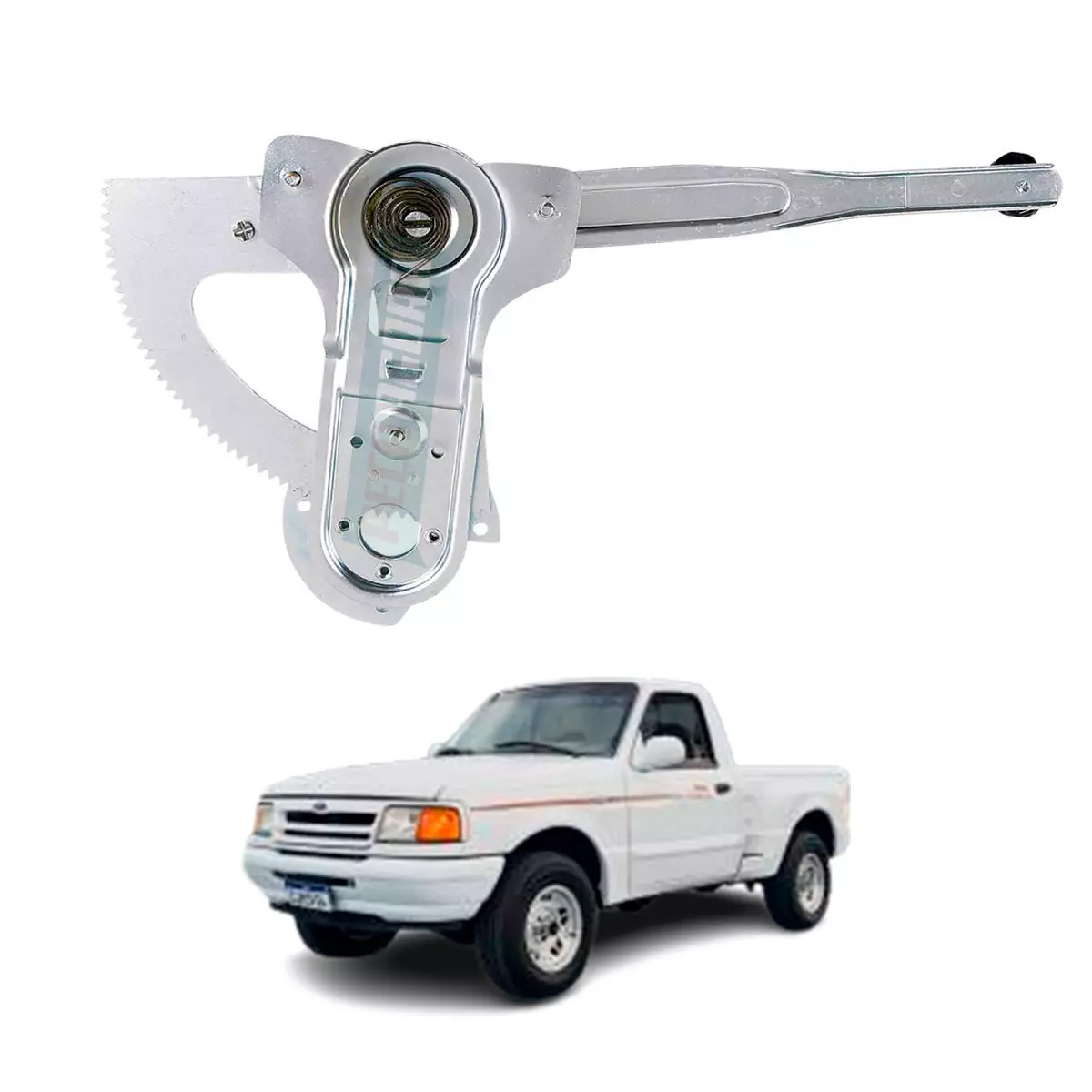 MAQUINA VIDRO ELETRICA DIANTEIRA DIR SEM MOTOR MABUCHI 8 DENTES RANGER 1994 ATE 