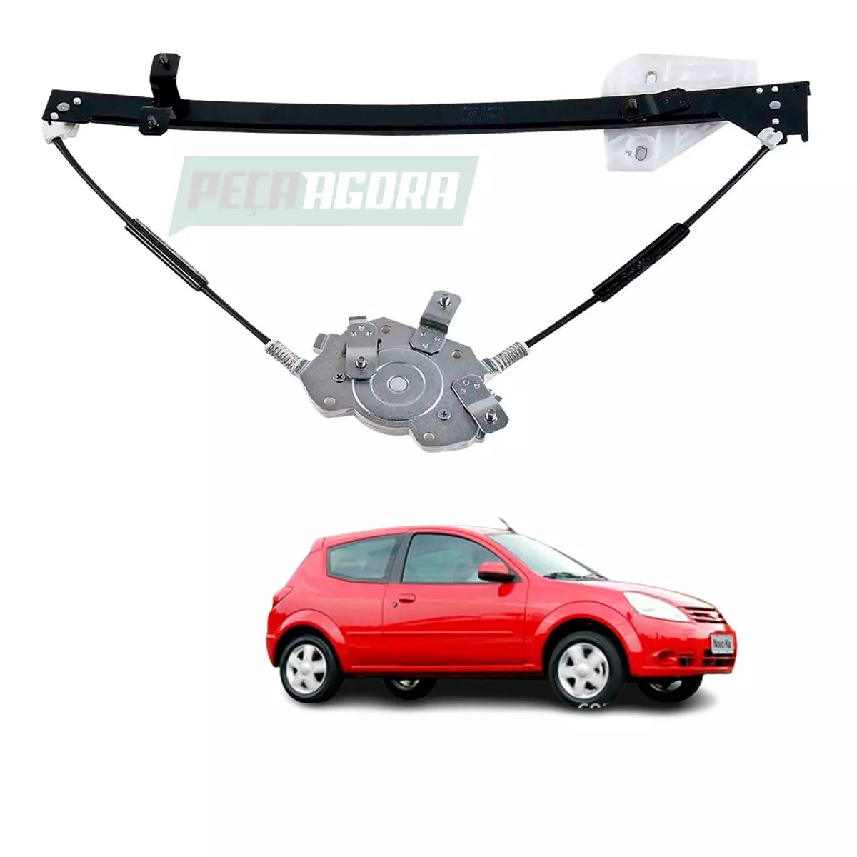 MAQUINA VIDRO ELETRICA DIR SEM MOTOR MABUCHI 8 DENTES KA 2008  ATE 2014 (96KGB23