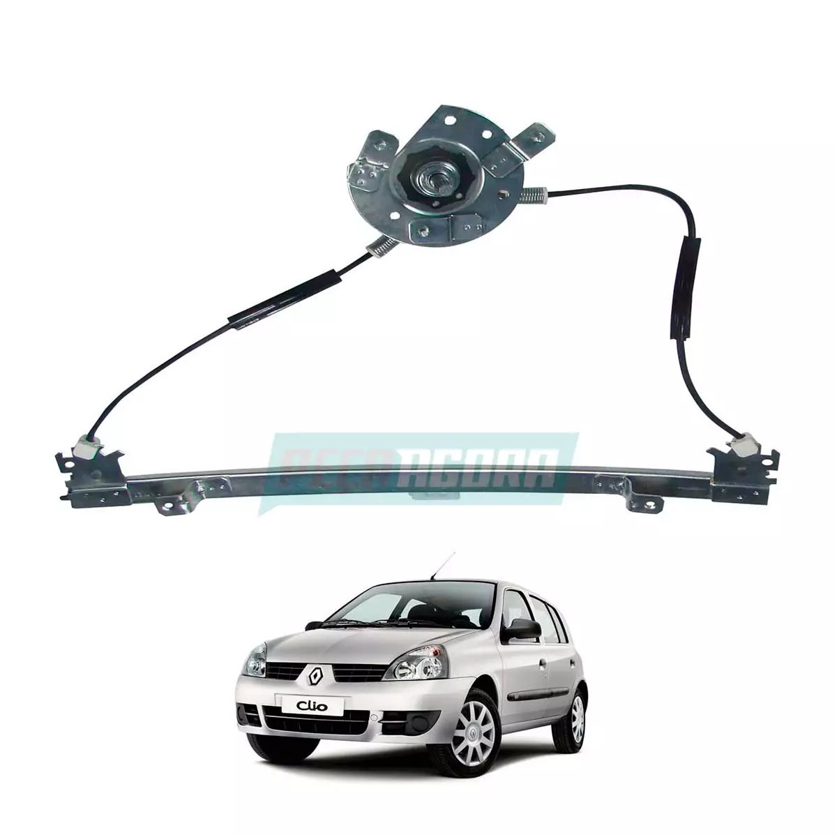 MAQUINA VIDRO MANUAL DIR RENAULT CLIO 1999 ATE 2016 (7700842244-R7494D)