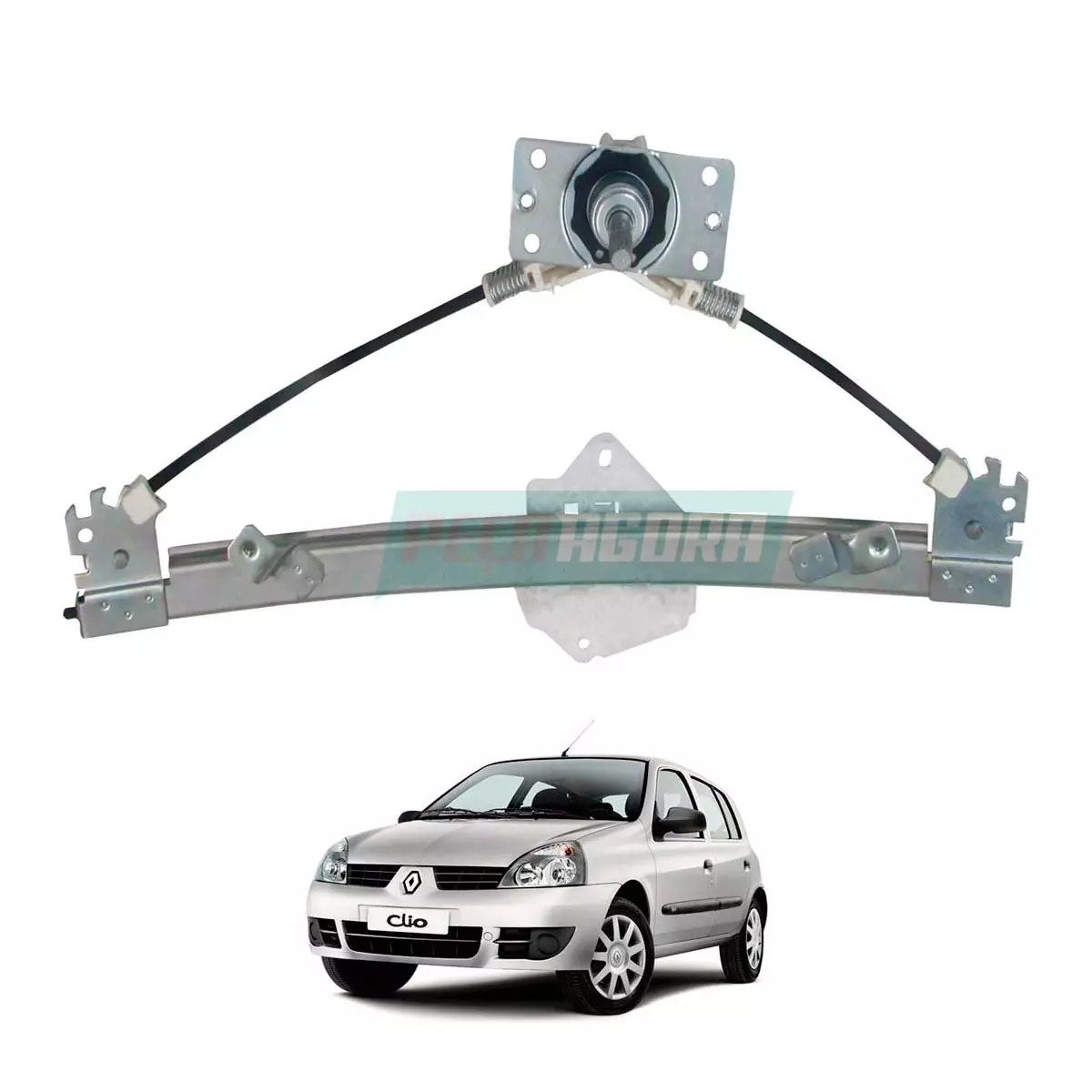 MAQUINA DE VIDRO MANUAL TRASEIRA DIR CLIO 99 A 2016 SYMBOL 09 A 2013 (7700434304