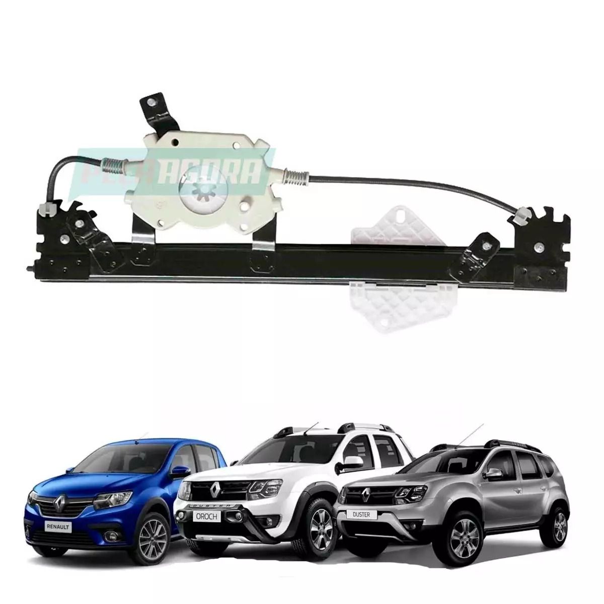 MAQUINA VIDRO ELETRICA TRAS DIR SEM MOTOR MABUCHI SANDERO 2007 A 2014 DUSTER 201