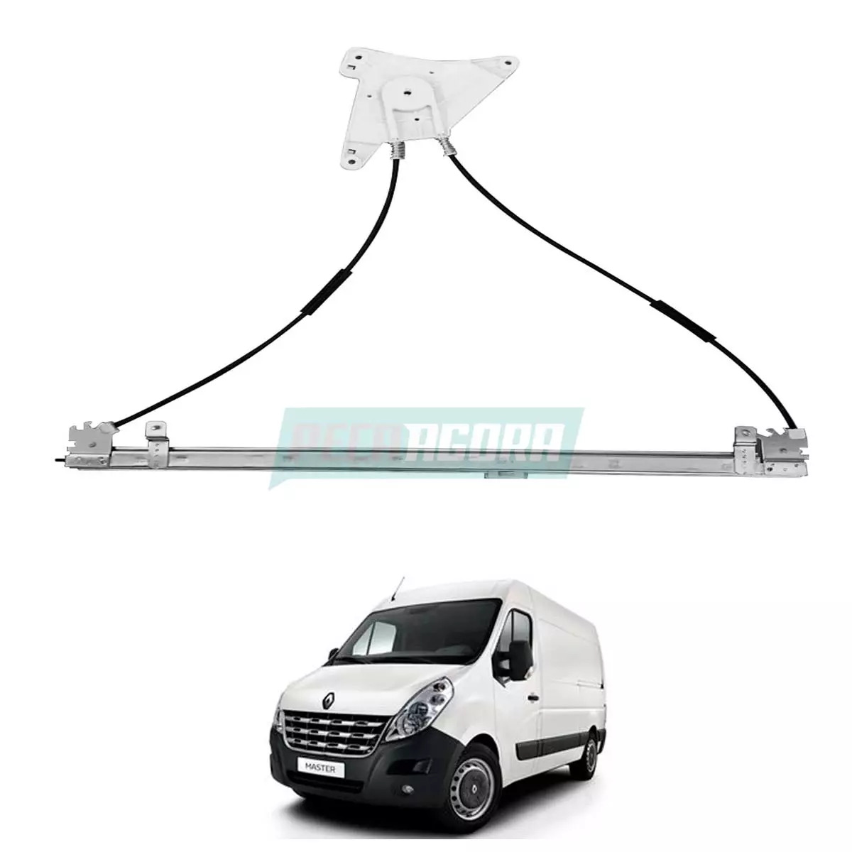 MAQUINA VIDRO ELETRICA ESQ SEM MOTOR MASTER 14 EM DIANTE ORIGINAL (80720000R-R75