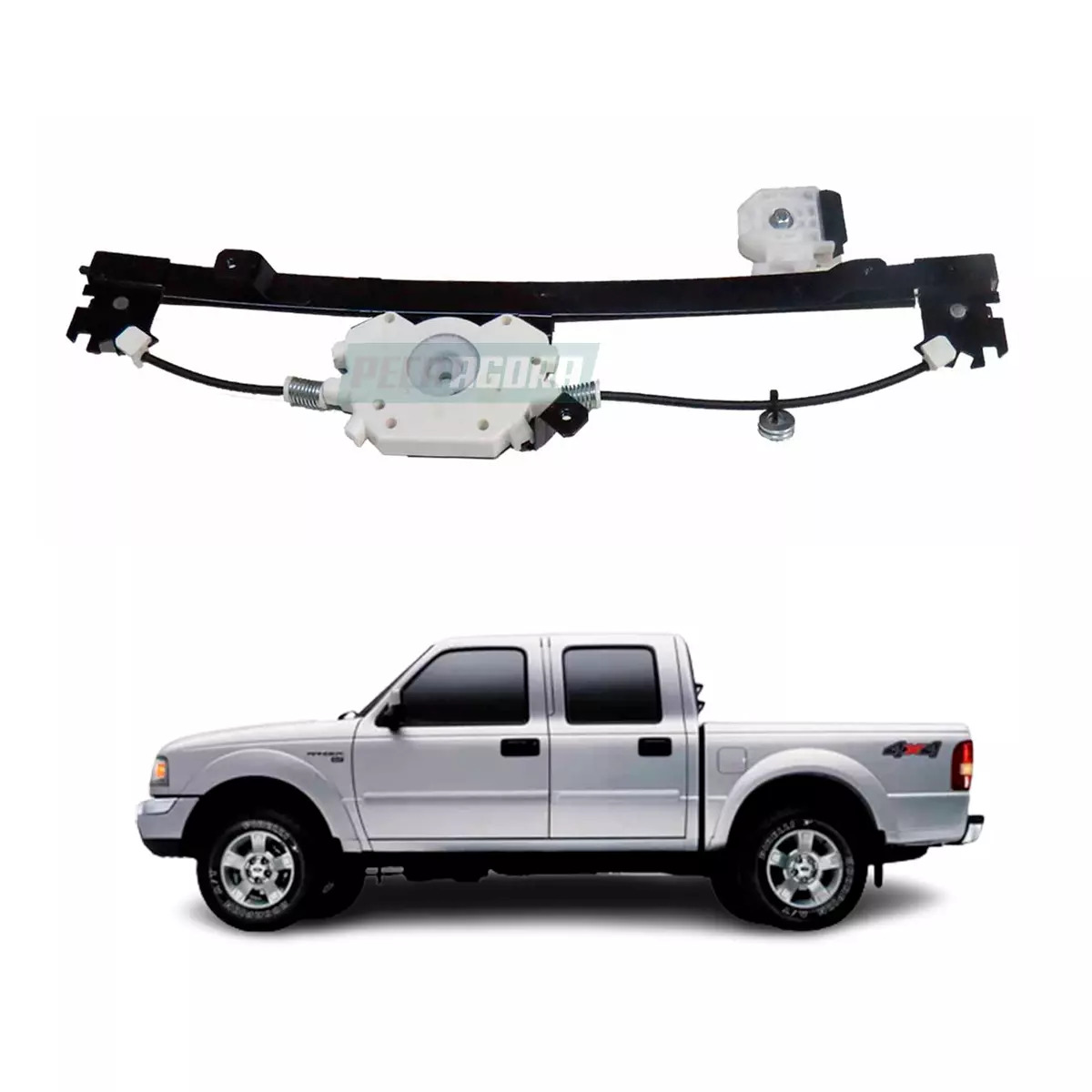 MAQUINA VIDRO ELETRICA TRASEIRA DIREITA SEM MOTOR ORIGINAL RANGER 2012 EM DIANTE