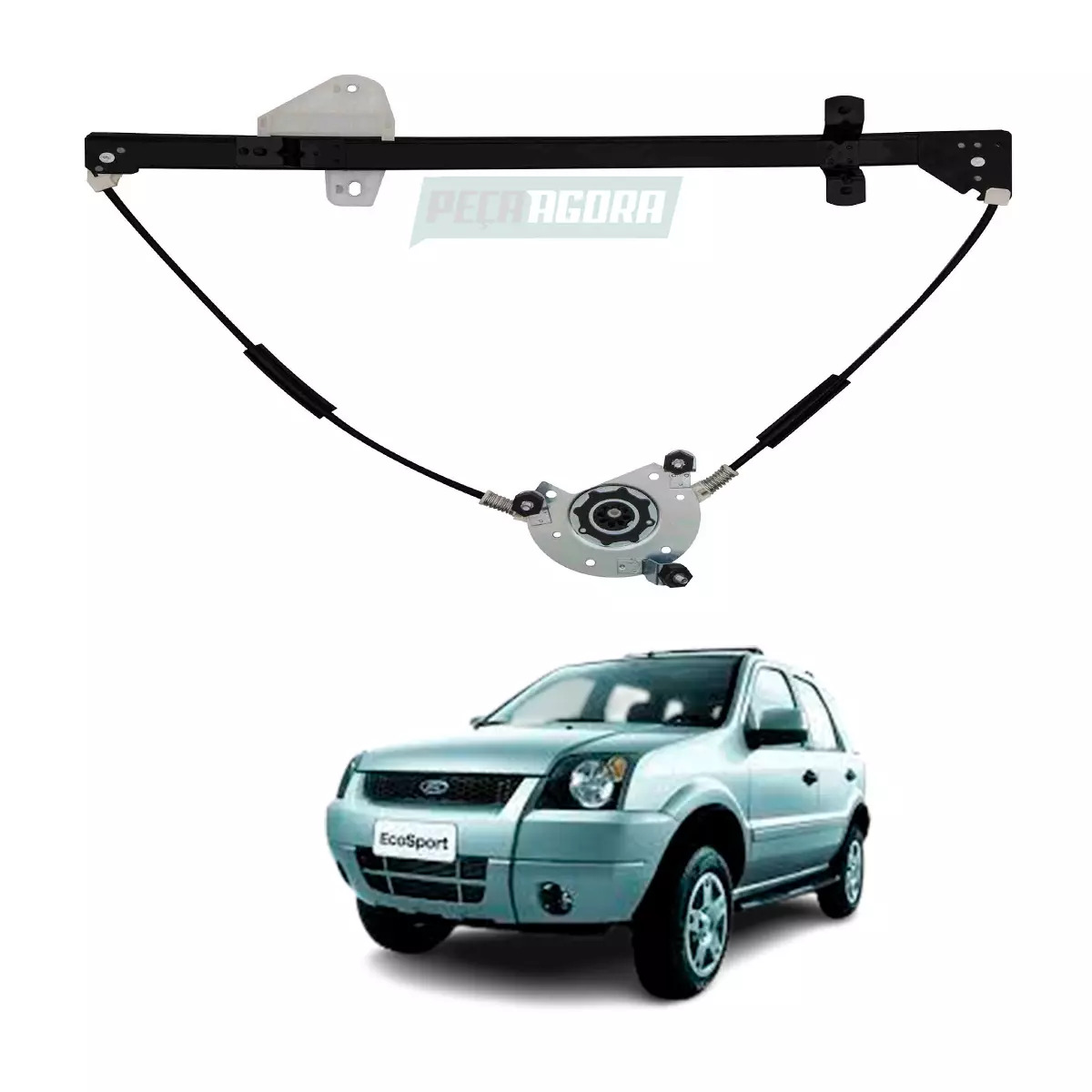 MAQUINA VIDRO ELETRICA DIANTEIRA DIR SEM MOTOR MABUCHI 8 DENTES ​ECOSPORT 2003