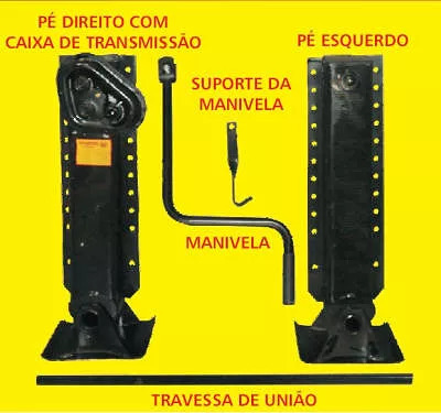 PE MECANICO PARA CARRETAS 28 TONELADAS MANIVELA 51CM (B280-E20000-B280-E20000-BZ