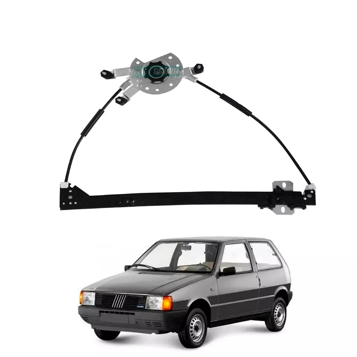 MAQUINA VIDRO ELETRICA ESQ SEM MOTOR UNO ELBA PREMIO 2 PORTAS (7523661-R1430E-SM