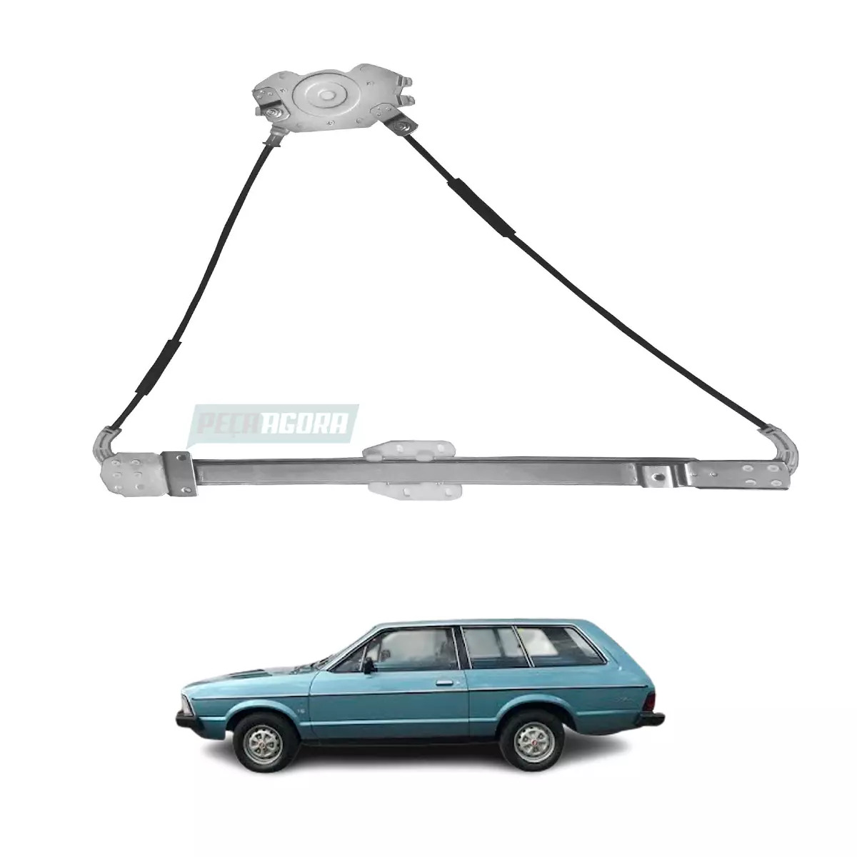 MAQUINA VIDRO ELETRICA ESQ SEM MOTOR BELINA II 82 A 91 DEL REY 81 A 91 CORCEL II