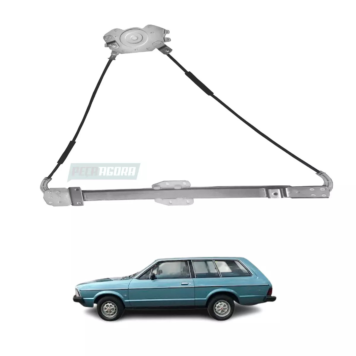 MAQUINA VIDRO ELETRICA DIR SEM MOTOR BELINA II 82 A 91 DEL REY 81 A 91 CORCEL II