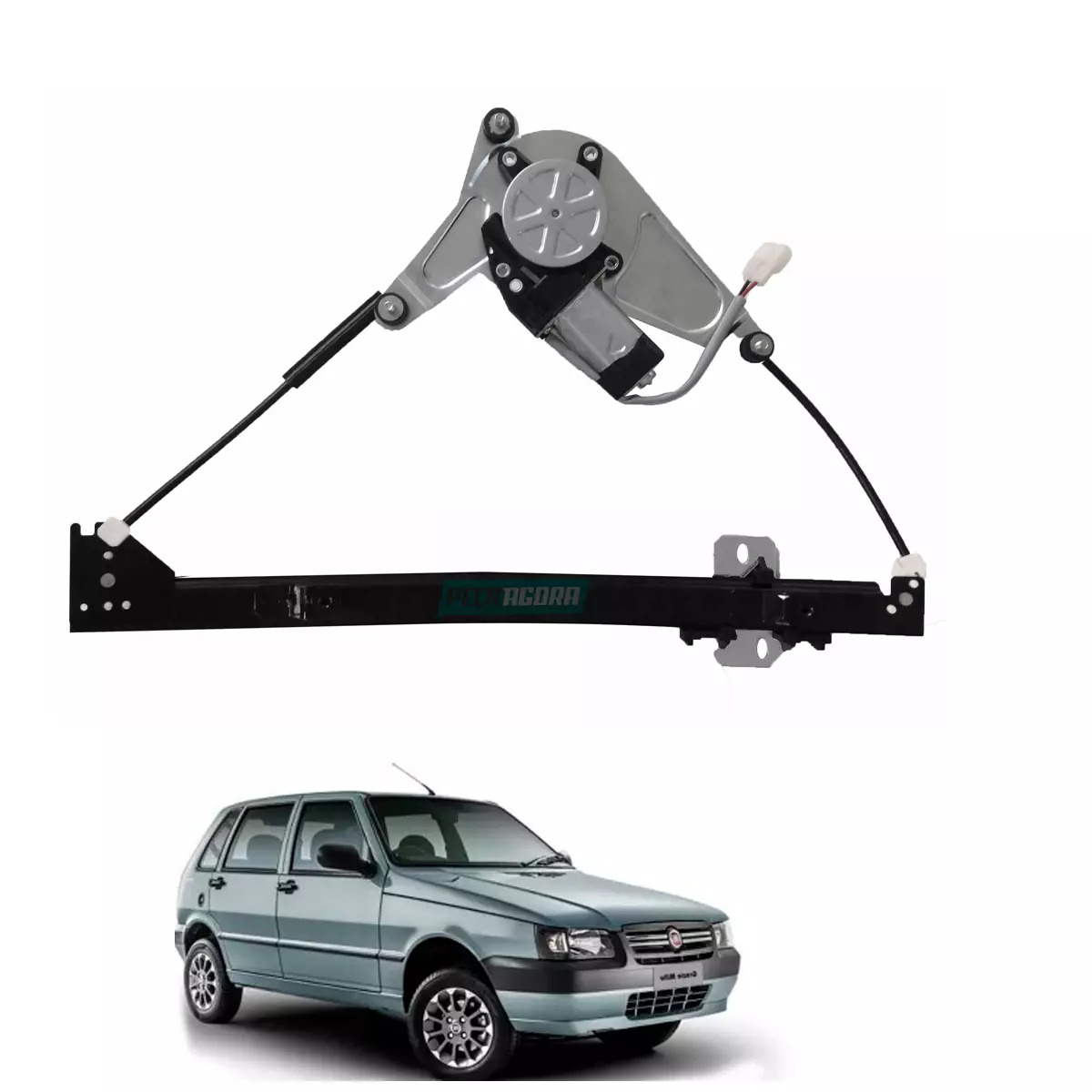 MAQUINA VIDRO ELETRICA DIANTEIRA DIR COM MOTOR UNO FIORINO ELABA PREMIO (7524175