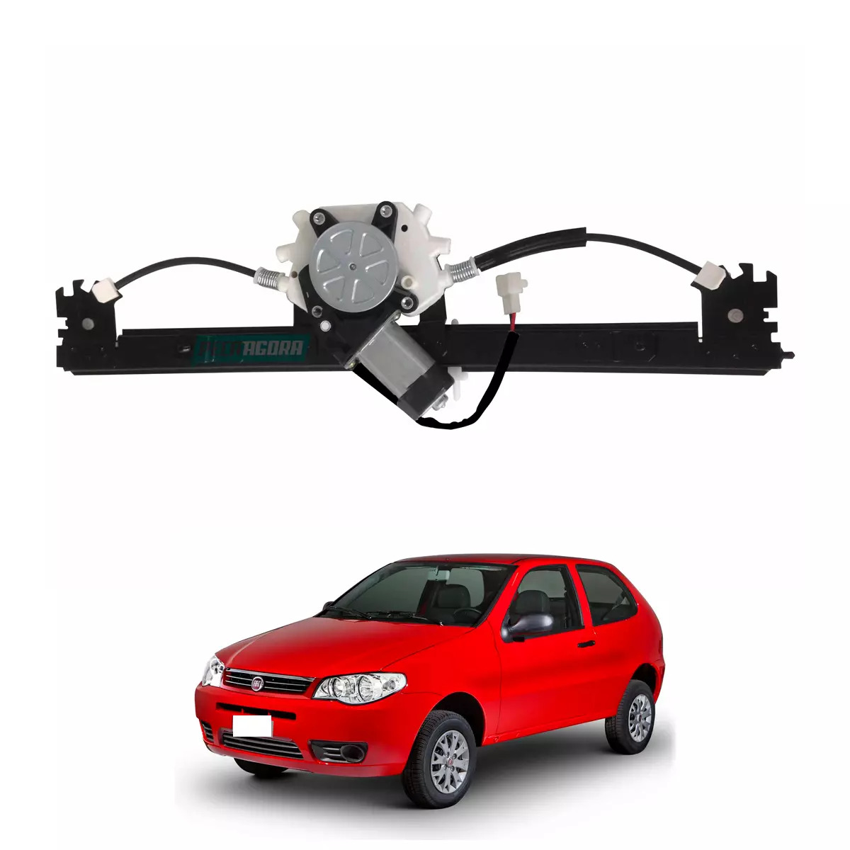 MAQUINA VIDRO ELETRICA ESQ COM MOTOR PALIO 96 A 2017 STRADA 98 EM DIANTE 2 PORTA