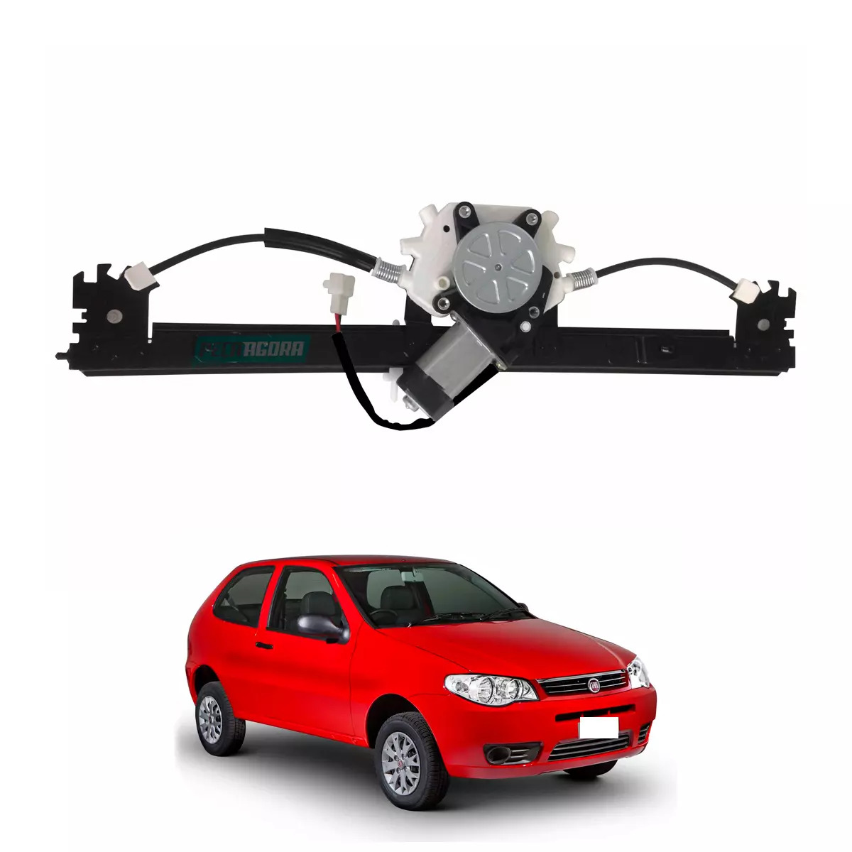 MAQUINA VIDRO ELETRICA DIR COM MOTOR PALIO 96 A 2017 STRADA 98 EM DIANTE 2 PORTA